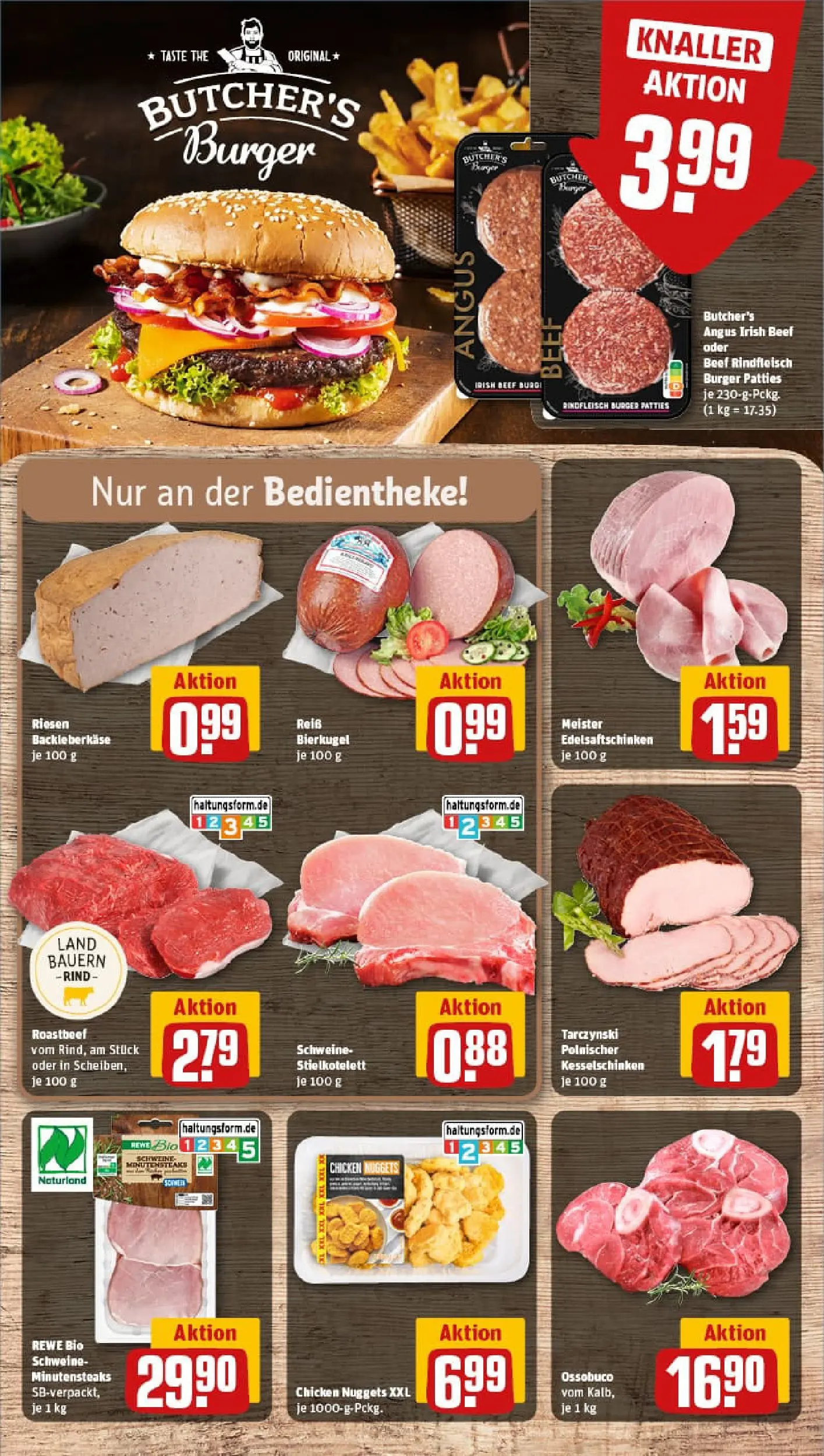 REWE Prospekt ab 06.10.2025 zum Blättern » Angebote | Seite: 6 | Produkte: Burger, Roastbeef, Rindfleisch, Steak