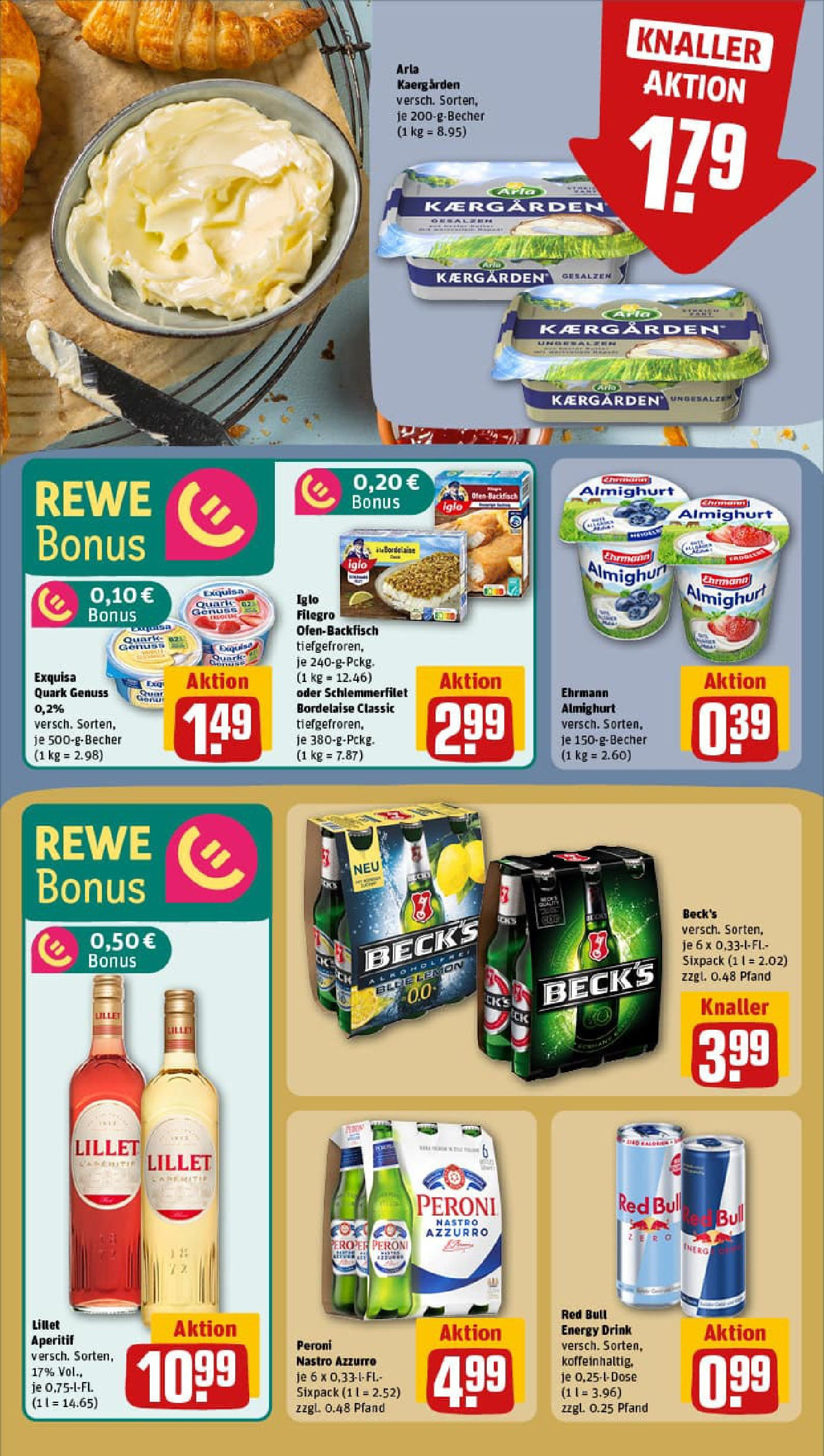REWE Prospekt ab 06.10.2025 zum Blättern » Angebote | Seite: 12 | Produkte: Ehrmann almighurt, Energy, Lillet, Exquisa