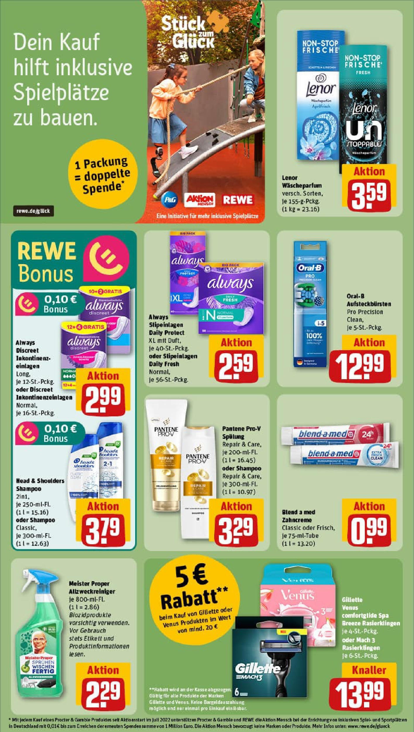 REWE Prospekt ab 06.10.2025 zum Blättern » Angebote | Seite: 15 | Produkte: Spiel, Lenor, Shampoo, Spülung