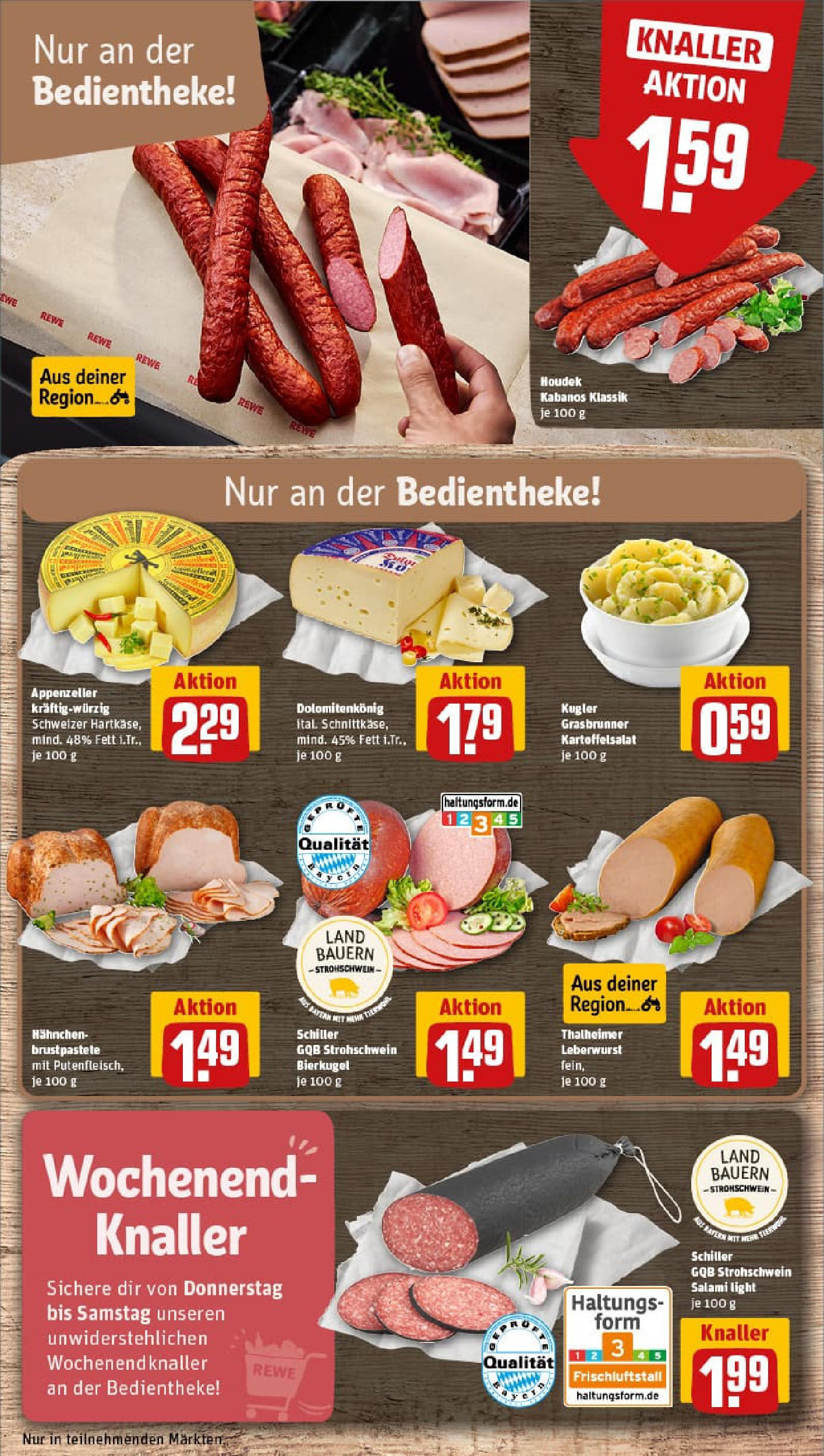 REWE Prospekt ab 06.10.2025 zum Blättern » Angebote | Seite: 9 | Produkte: Hahnchen, Salami