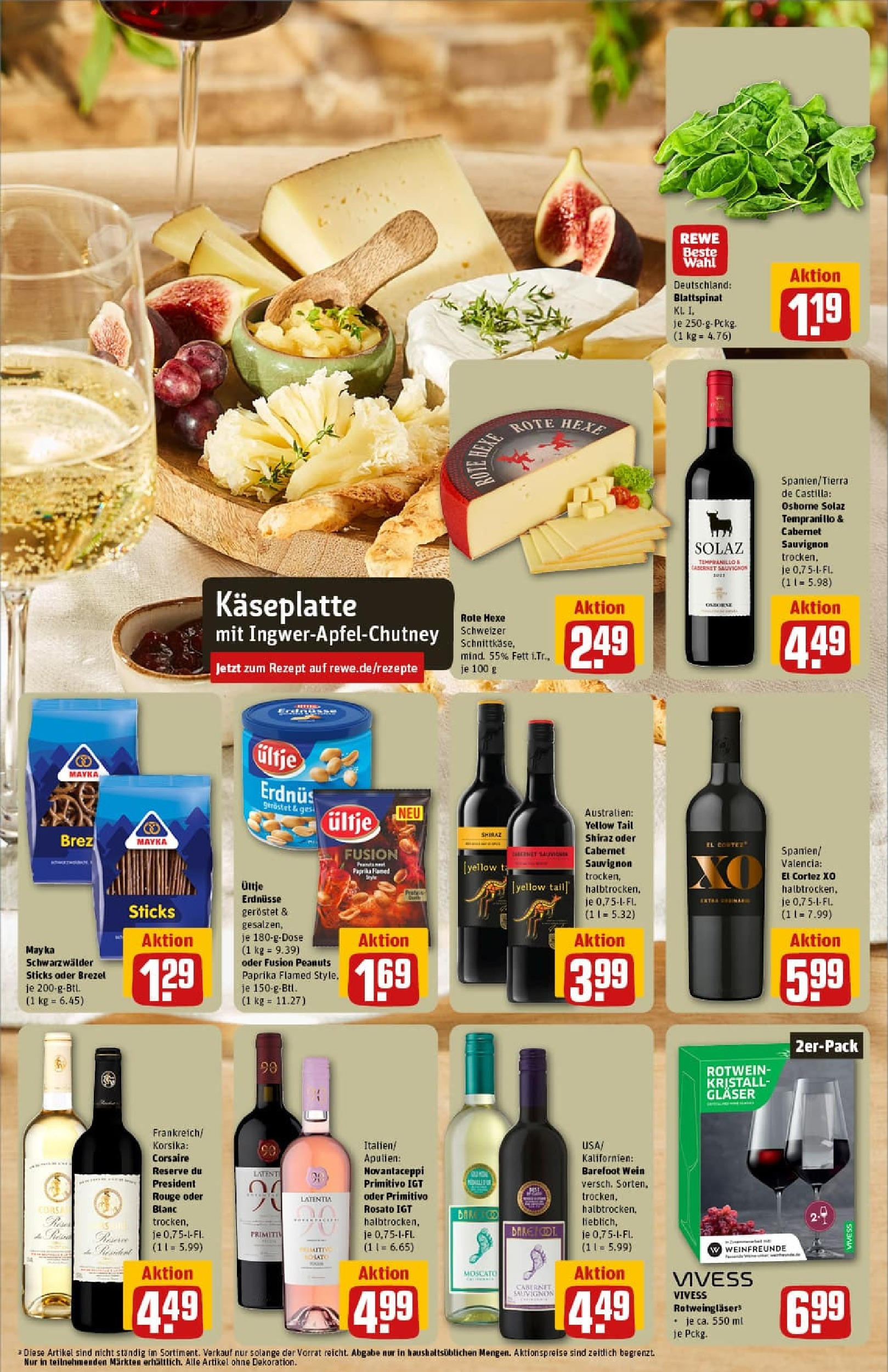 REWE Prospekt ab 06.10.2025 zum Blättern » Angebote | Seite: 7 | Produkte: Erdnüsse, Osborne, Paprika, Wein