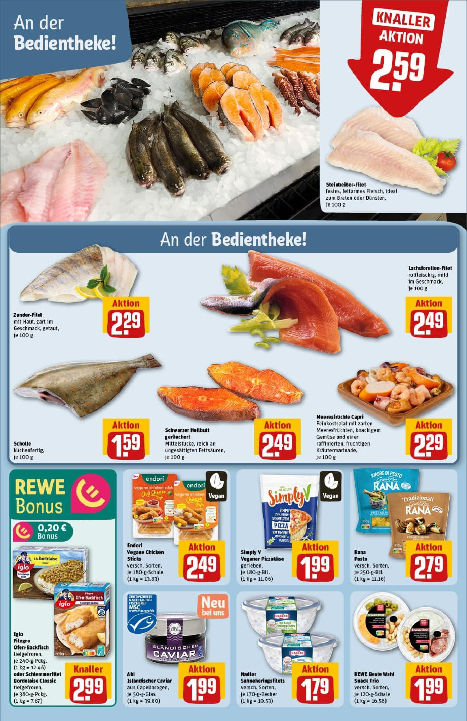 REWE Prospekt ab 06.10.2025 zum Blättern » Angebote | Seite: 16 | Produkte: Iglo, Gemüse, Meeresfrüchte, Pizza