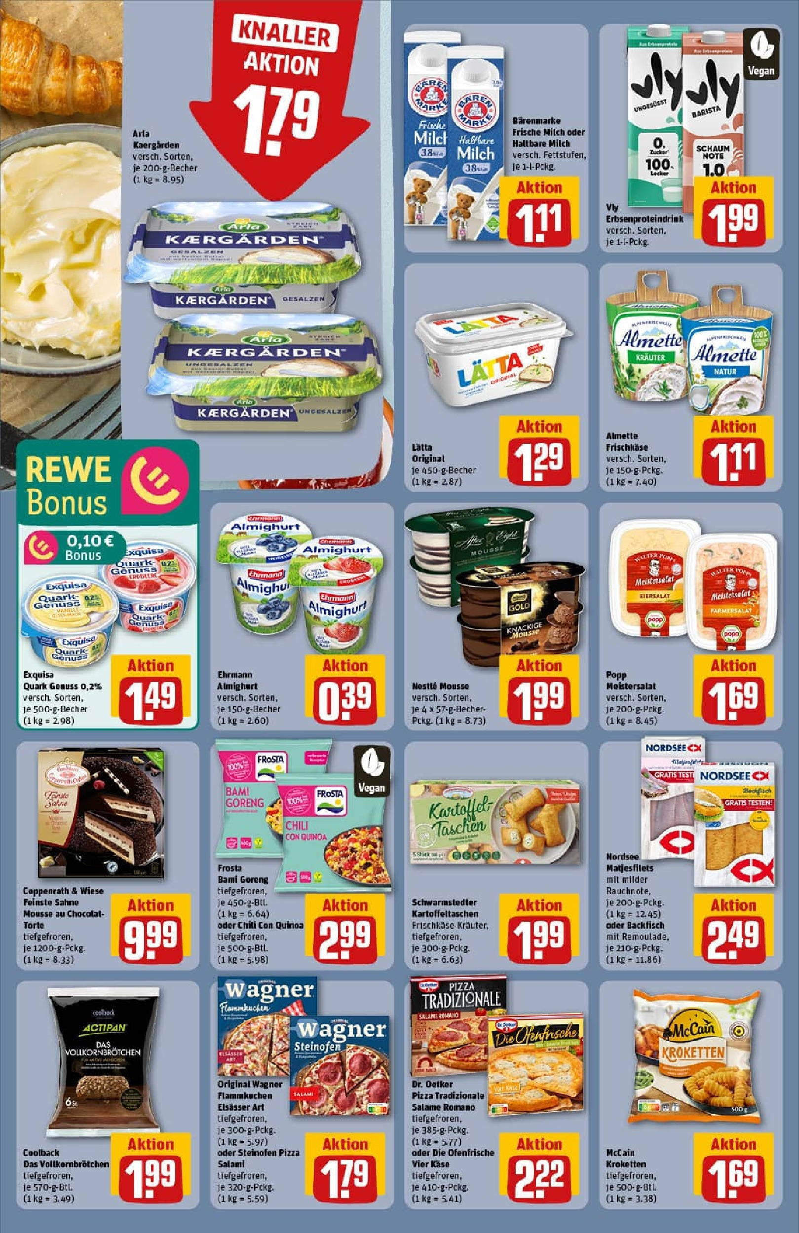 REWE Prospekt ab 06.10.2025 zum Blättern » Angebote | Seite: 18 | Produkte: Almette, Ehrmann almighurt, Quark, Lätta