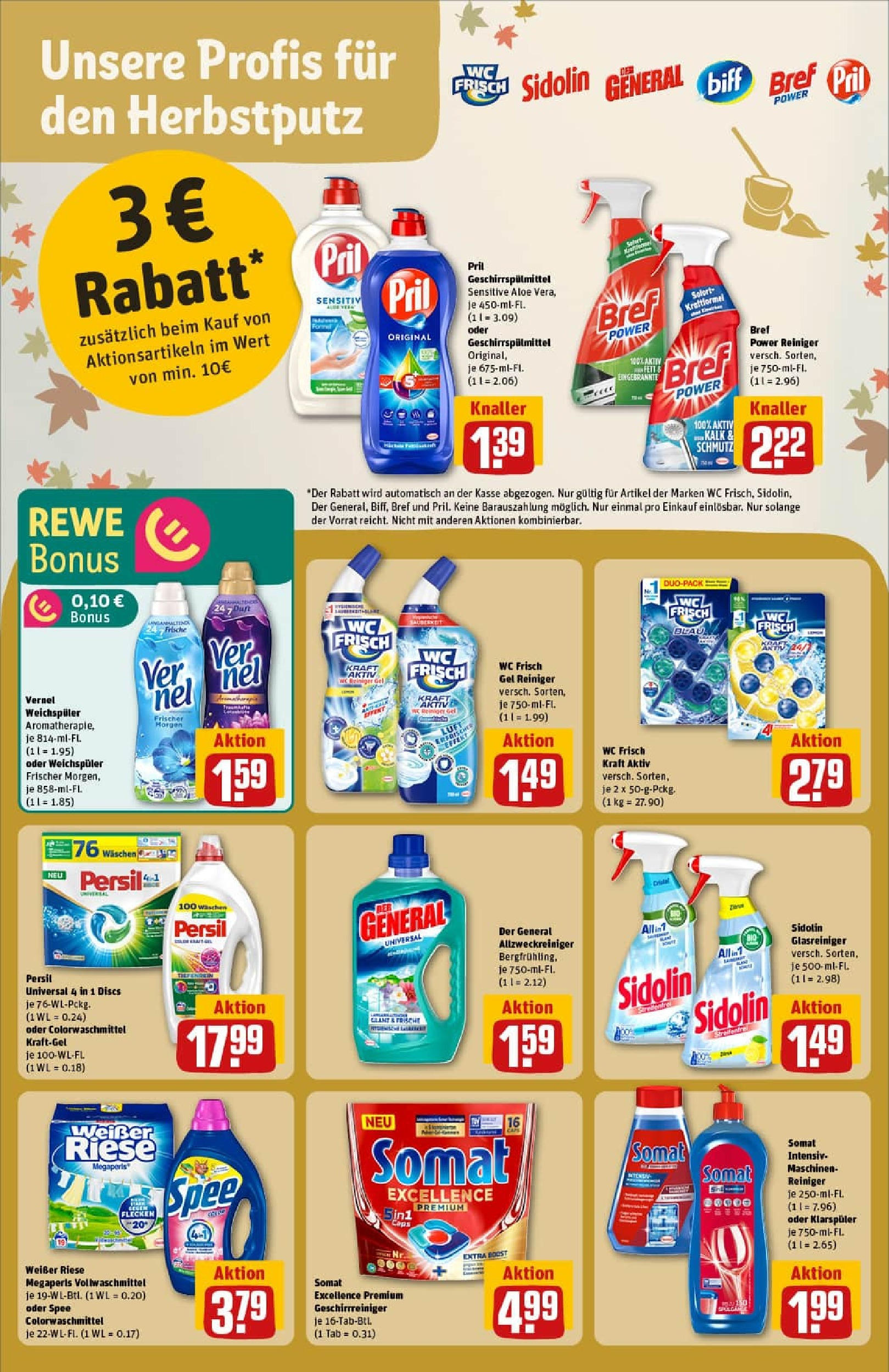 REWE Prospekt ab 06.10.2025 zum Blättern » Angebote | Seite: 26 | Produkte: Spee, Klarspüler, Wc frisch, Pril