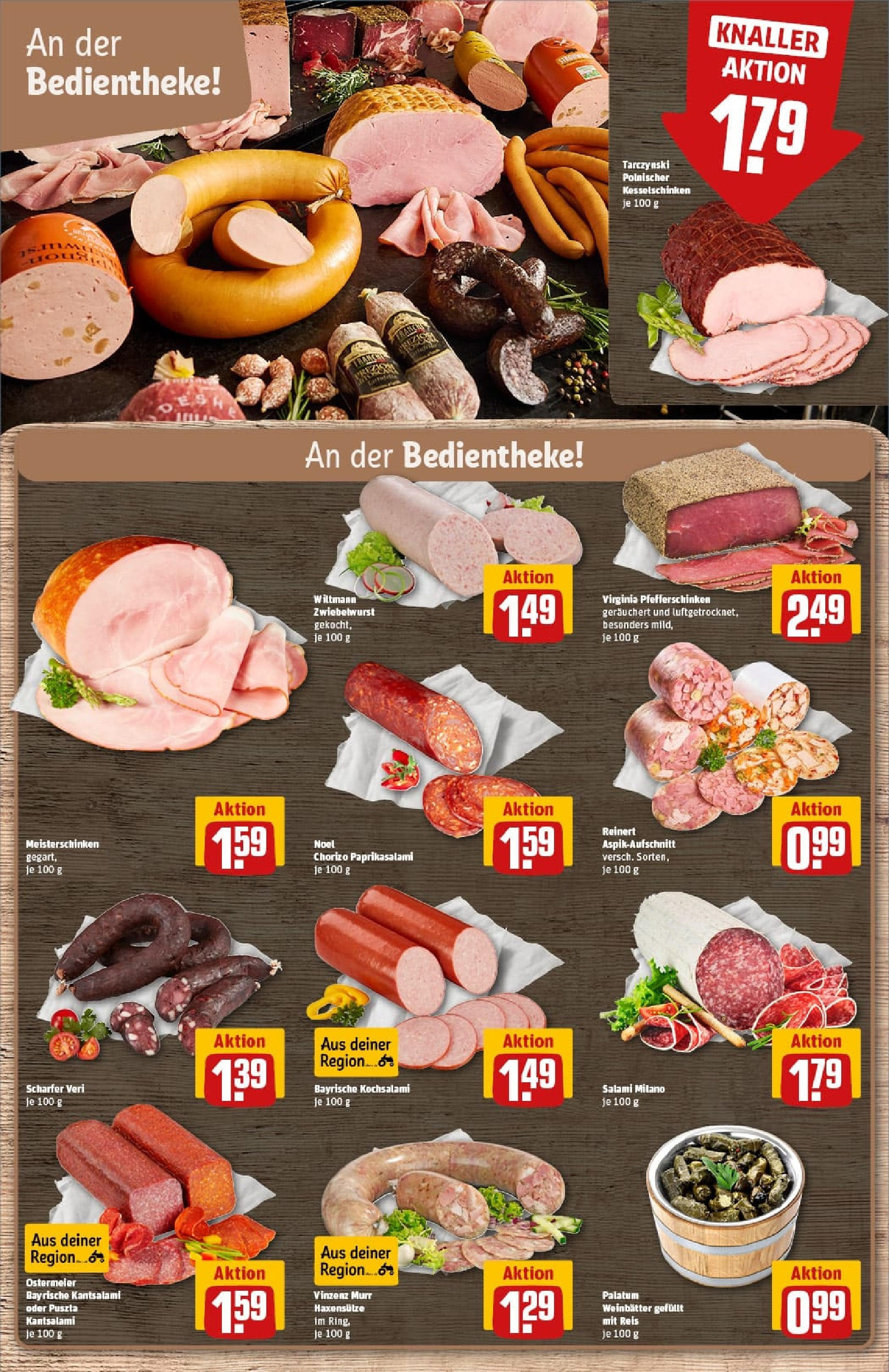 REWE Prospekt ab 06.10.2025 zum Blättern » Angebote | Seite: 14 | Produkte: Salami, Reis