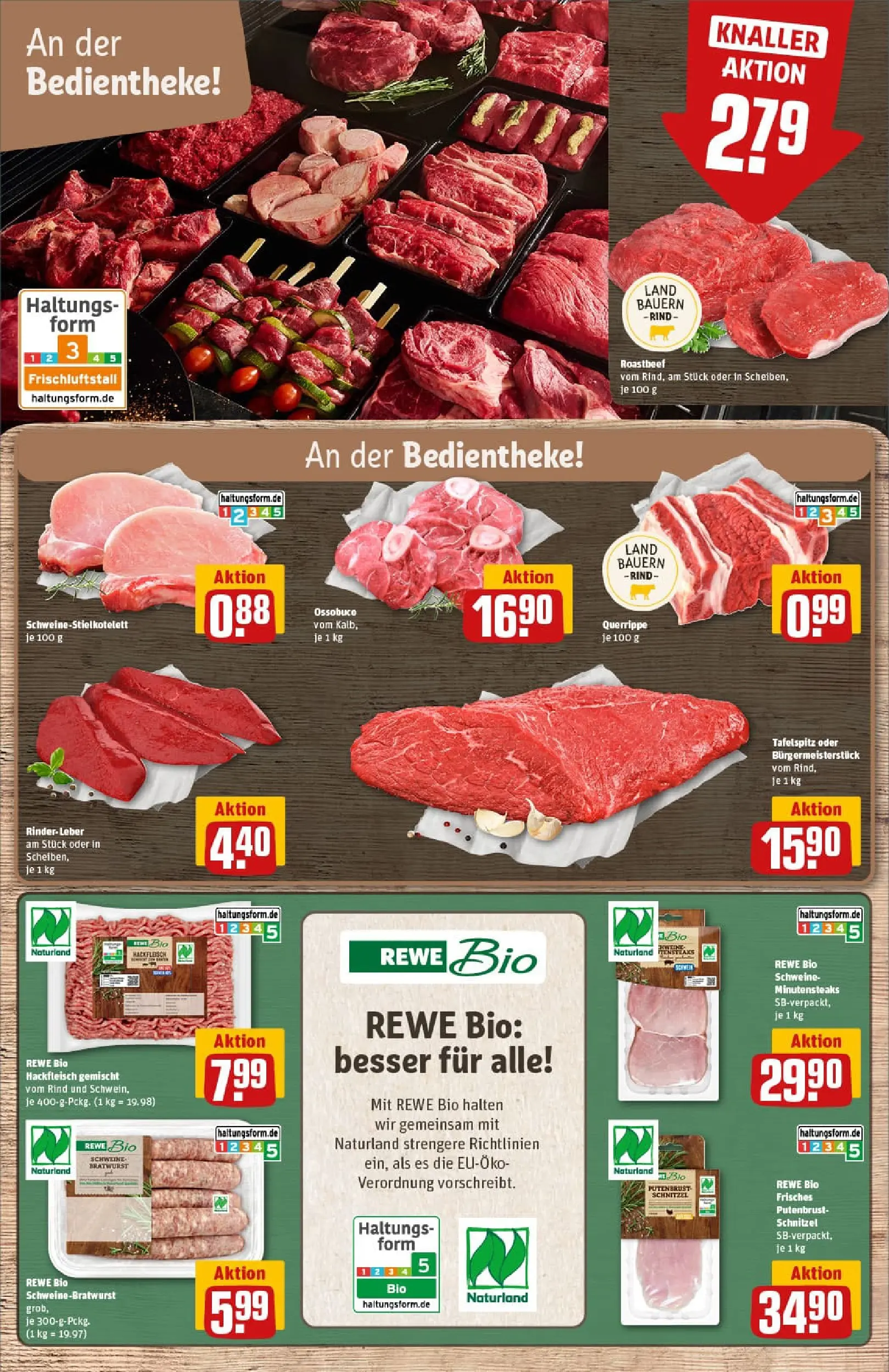 REWE Prospekt ab 06.10.2025 zum Blättern » Angebote | Seite: 9 | Produkte: Tafelspitz, Schnitzel, Roastbeef, Hackfleisch