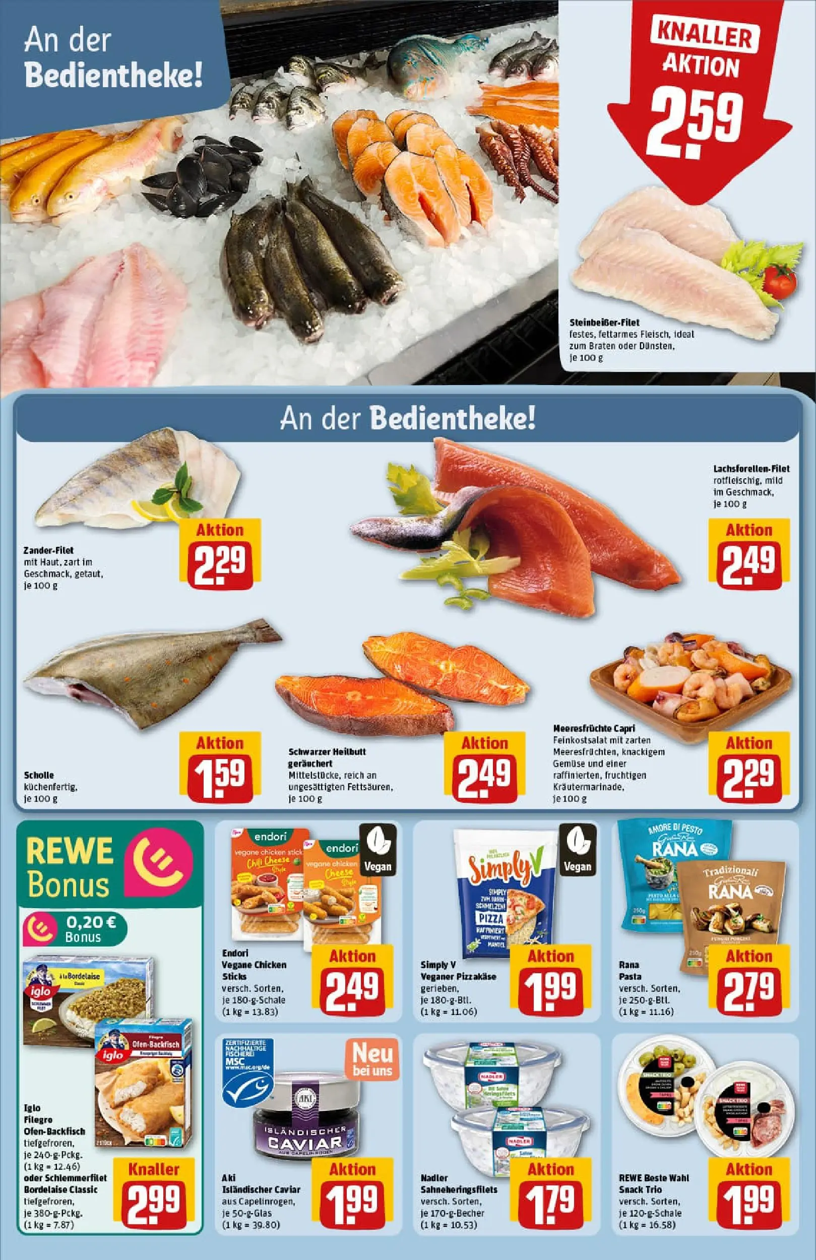 REWE Prospekt ab 06.10.2025 zum Blättern » Angebote | Seite: 18 | Produkte: Meeresfrüchte, Chili, Pasta, Pizza