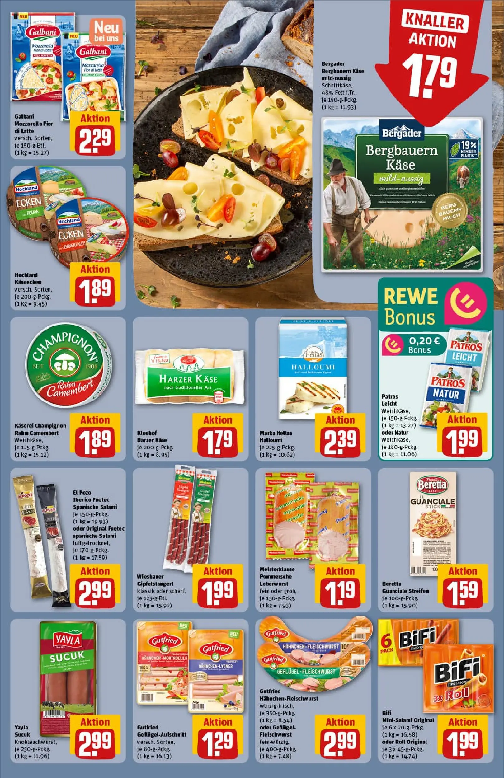 REWE Prospekt ab 06.10.2025 zum Blättern » Angebote | Seite: 13 | Produkte: Hahnchen, Milch, Käse, Mozzarella