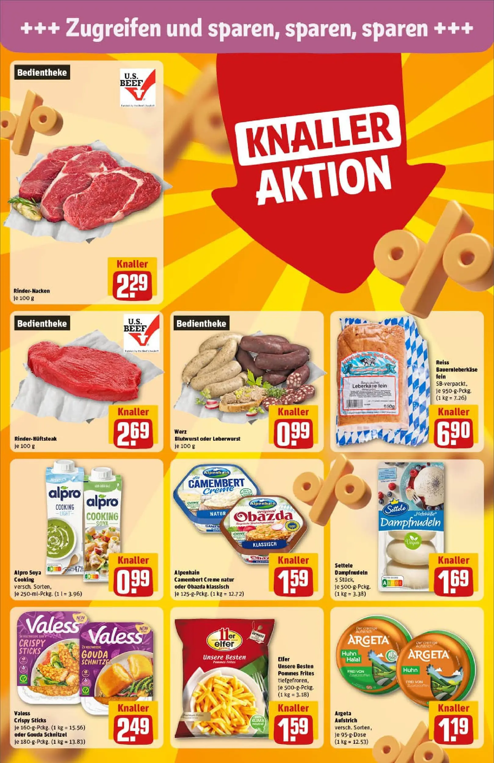 REWE Prospekt ab 06.10.2025 zum Blättern » Angebote | Seite: 18 | Produkte: Gouda, Pommes, Pommes frites, Alpro