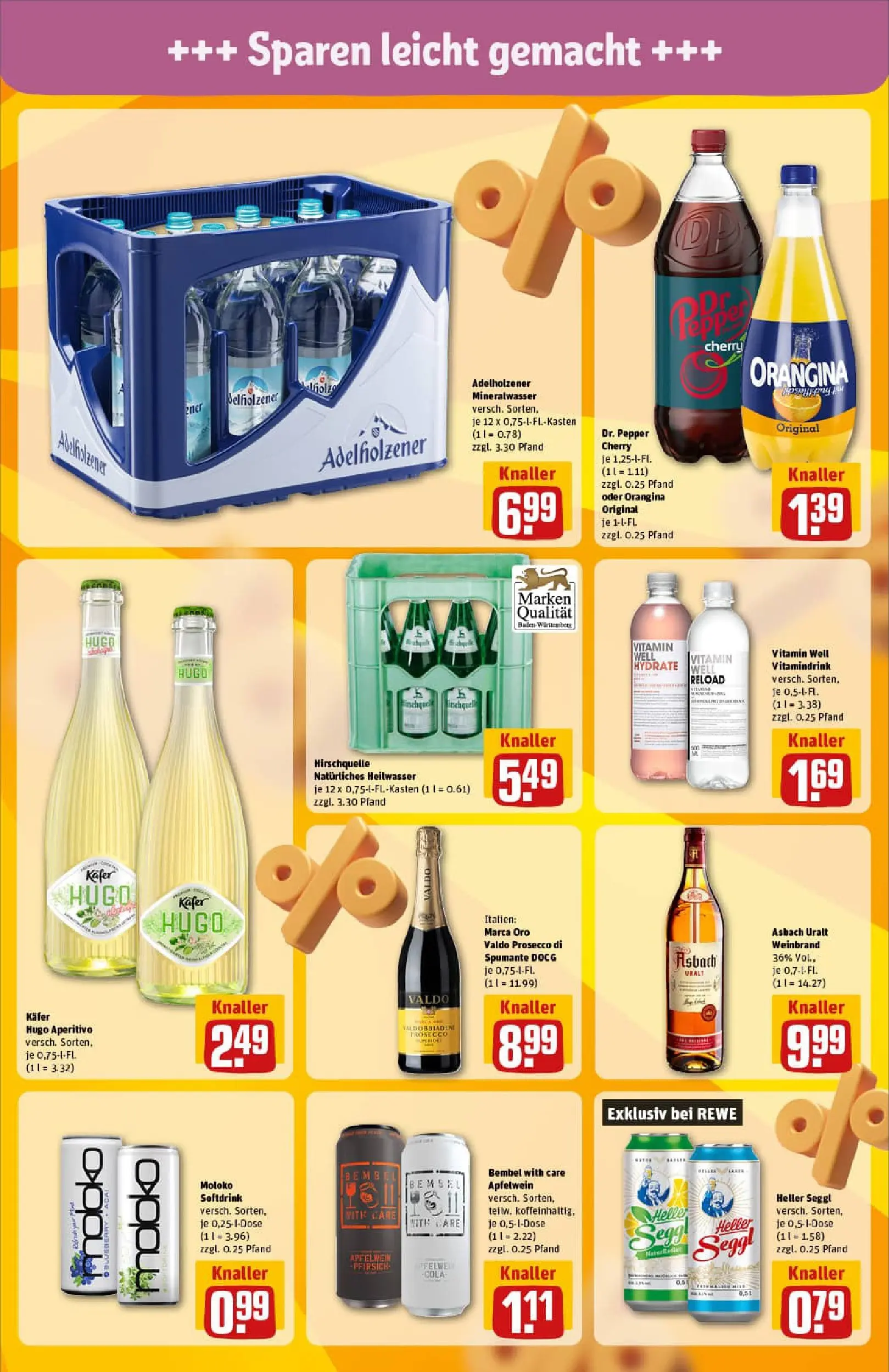 REWE Prospekt ab 06.10.2025 zum Blättern » Angebote | Seite: 19 | Produkte: Cola, Apple, Hugo, Asbach