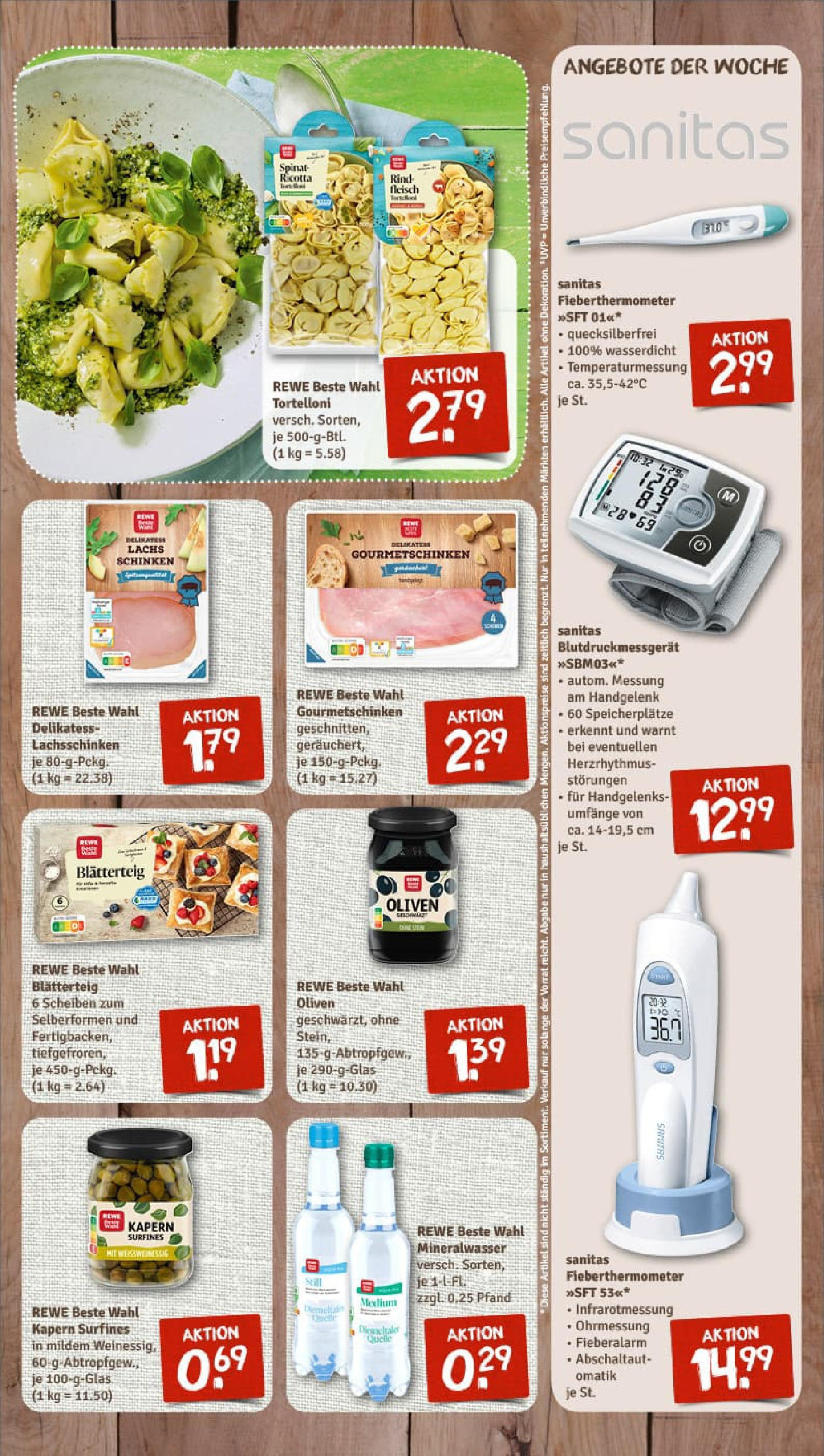 REWE Prospekt ab 06.10.2025 zum Blättern » Angebote | Seite: 7 | Produkte: Mineralwasser, Lachs, Schinken, Monitor