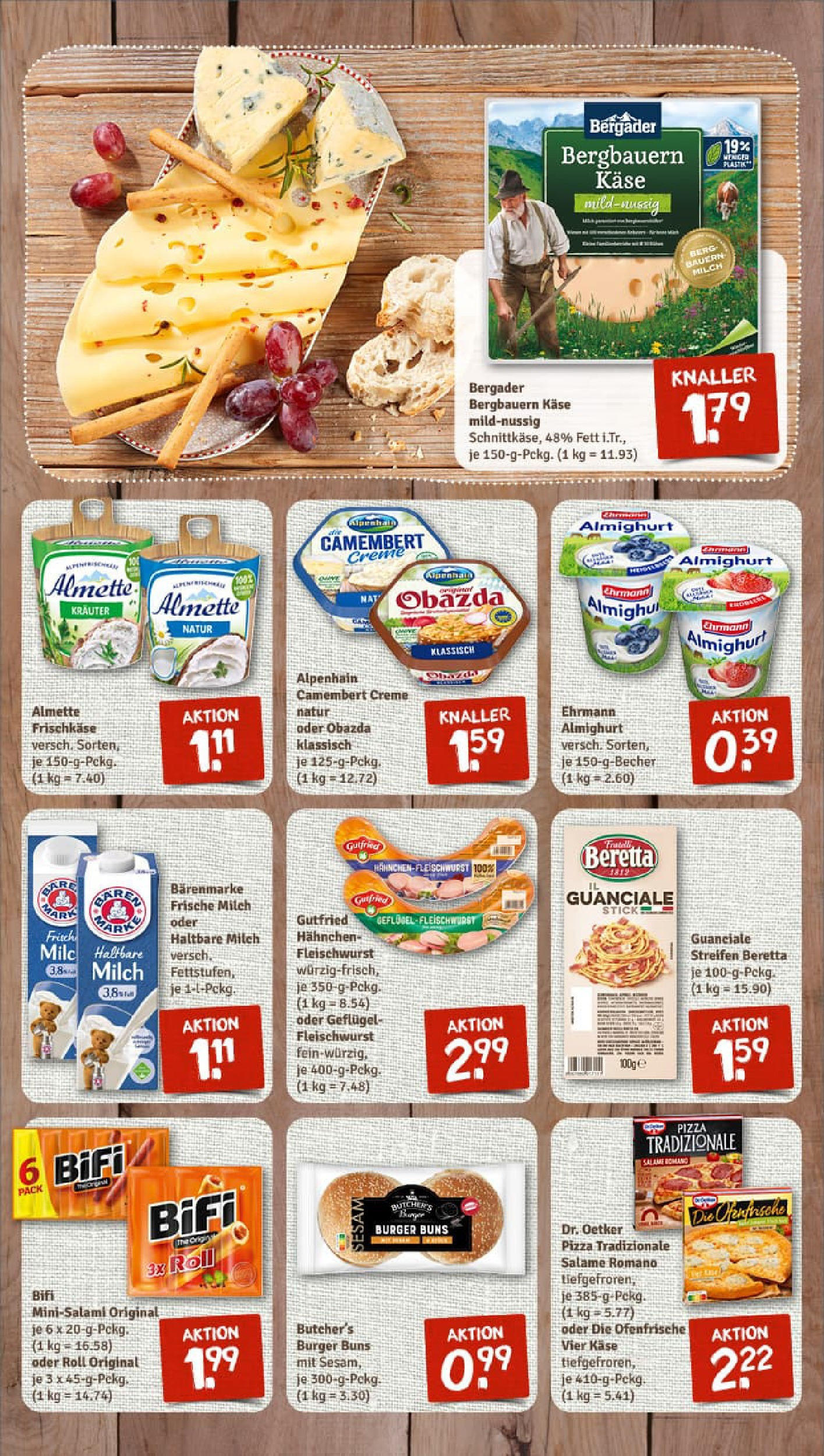 REWE Prospekt ab 06.10.2025 zum Blättern » Angebote | Seite: 7 | Produkte: Hahnchen, Ofenfrische, Pizza, Frischkase