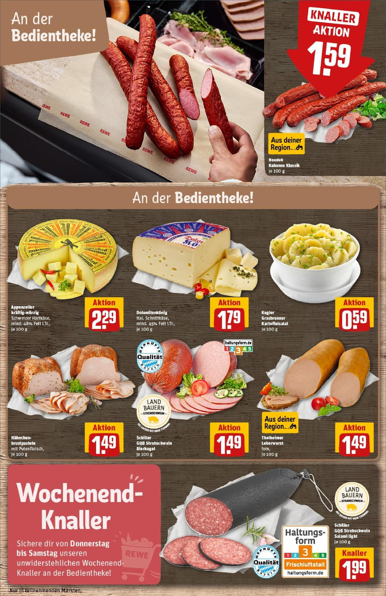 REWE Prospekt ab 06.10.2025 zum Blättern » Angebote | Seite: 13 | Produkte: Hahnchen, Salami