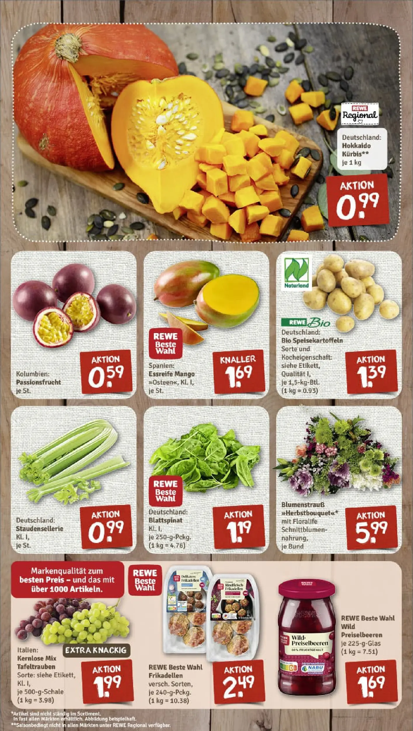 REWE Prospekt ab 06.10.2025 zum Blättern » Angebote | Seite: 3 | Produkte: Mango, Kürbis