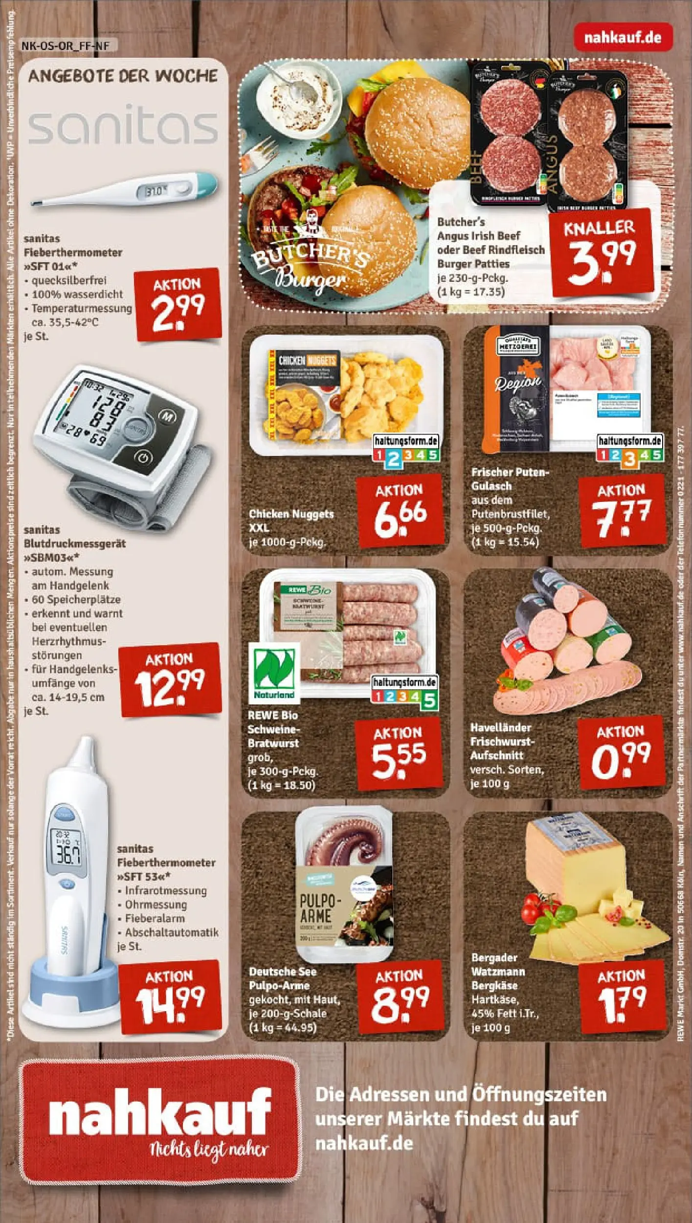 REWE Prospekt ab 06.10.2025 zum Blättern » Angebote | Seite: 8 | Produkte: Bratwurst, Rindfleisch, Telefon, Monitor