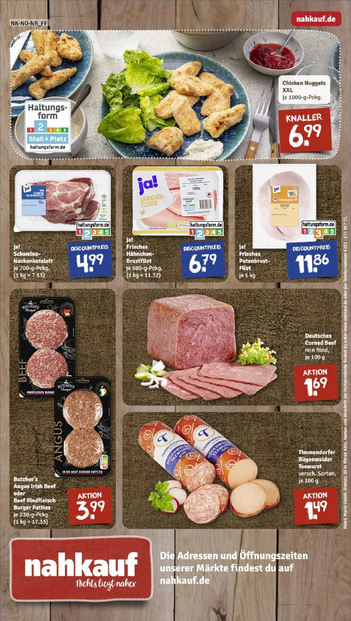 REWE Prospekt ab 06.10.2025 zum Blättern » Angebote | Seite: 8 | Produkte: Hahnchen, Burger, Rindfleisch, Fleisch