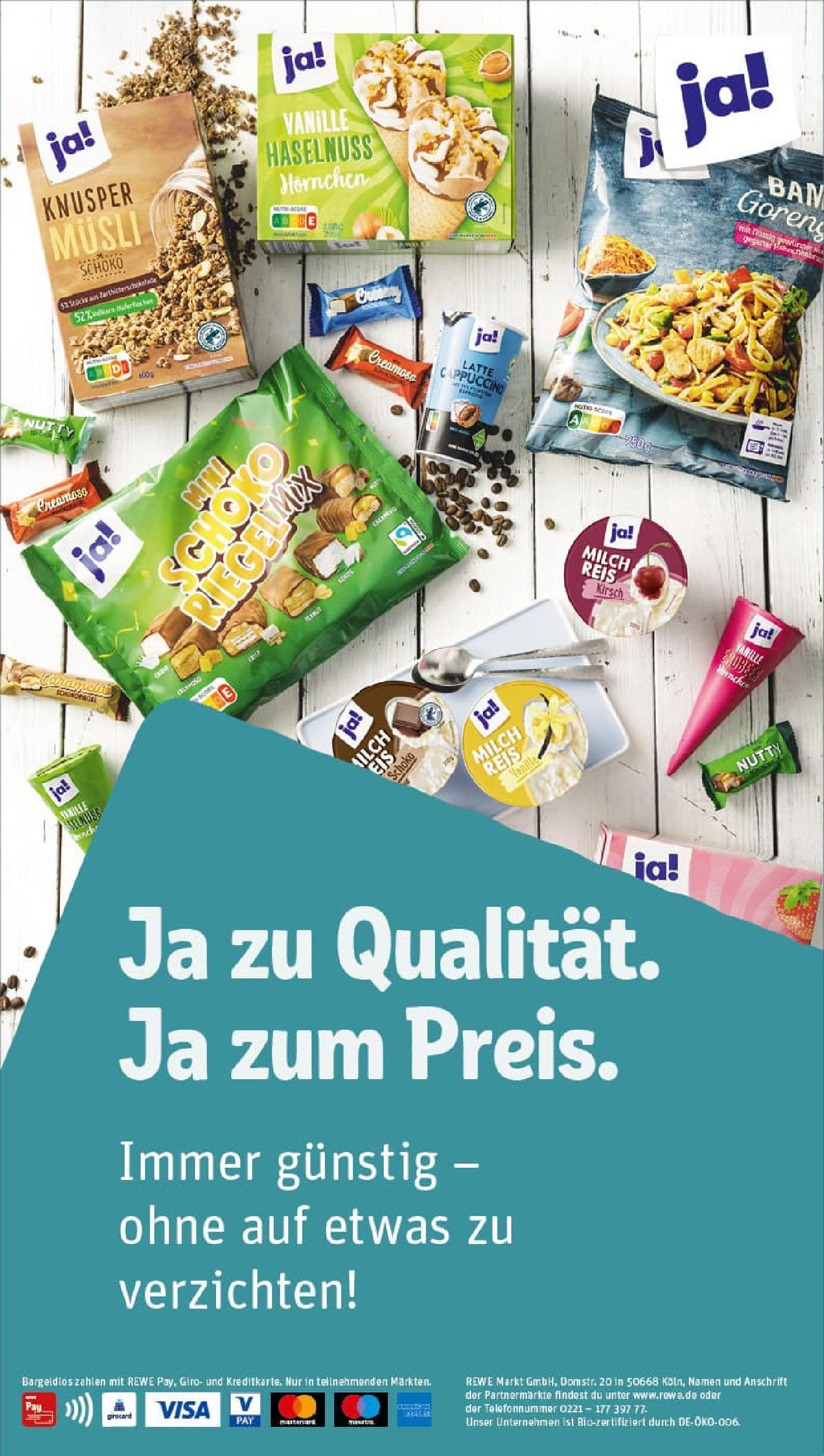 REWE Prospekt ab 06.10.2025 zum Blättern » Angebote | Seite: 2 | Produkte: Musli, Milch, Eis, Hahnchenbrust