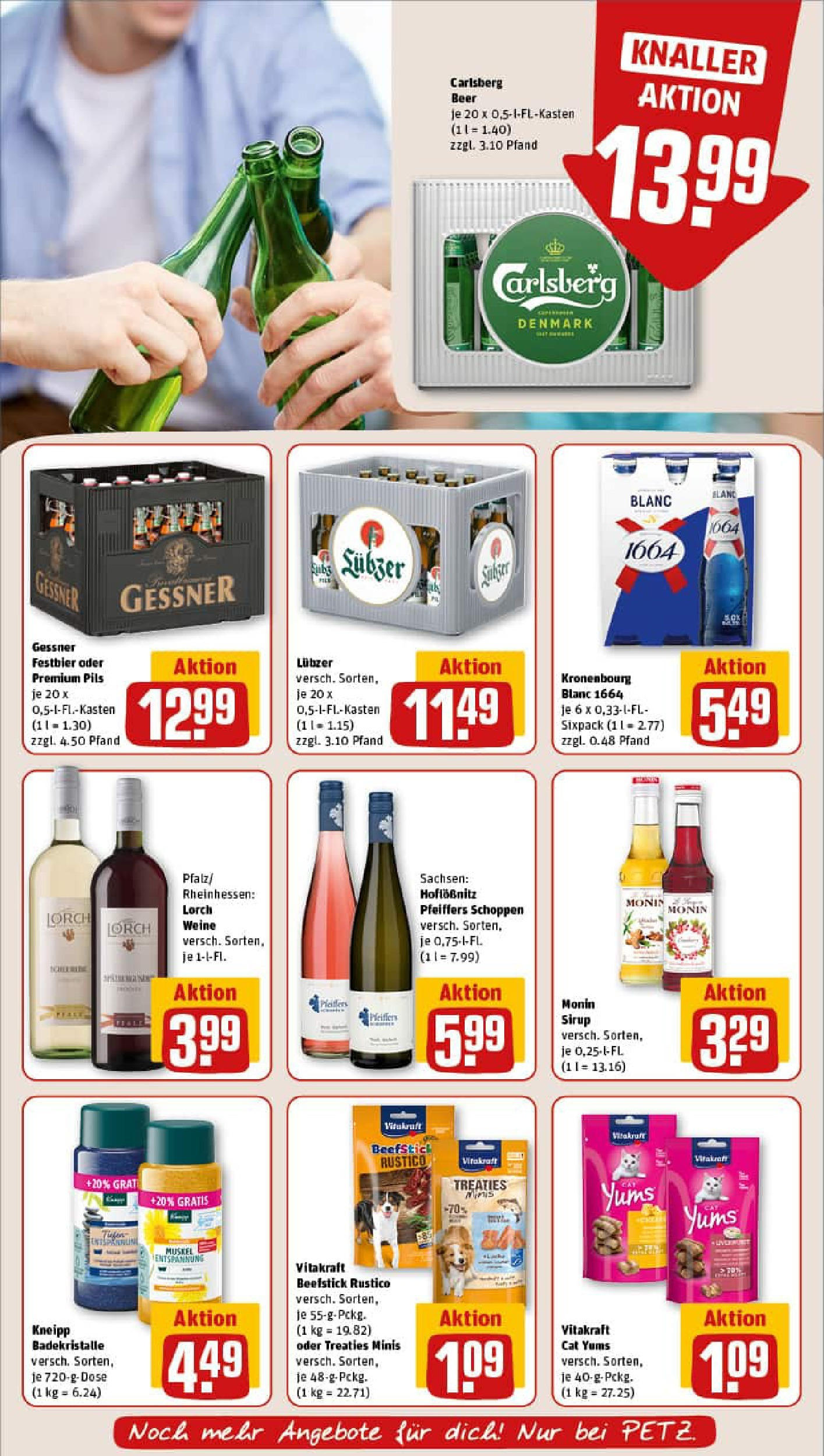 REWE Prospekt ab 06.10.2025 zum Blättern » Angebote | Seite: 11 | Produkte: Carlsberg, Sirup, Grat, Lubzer