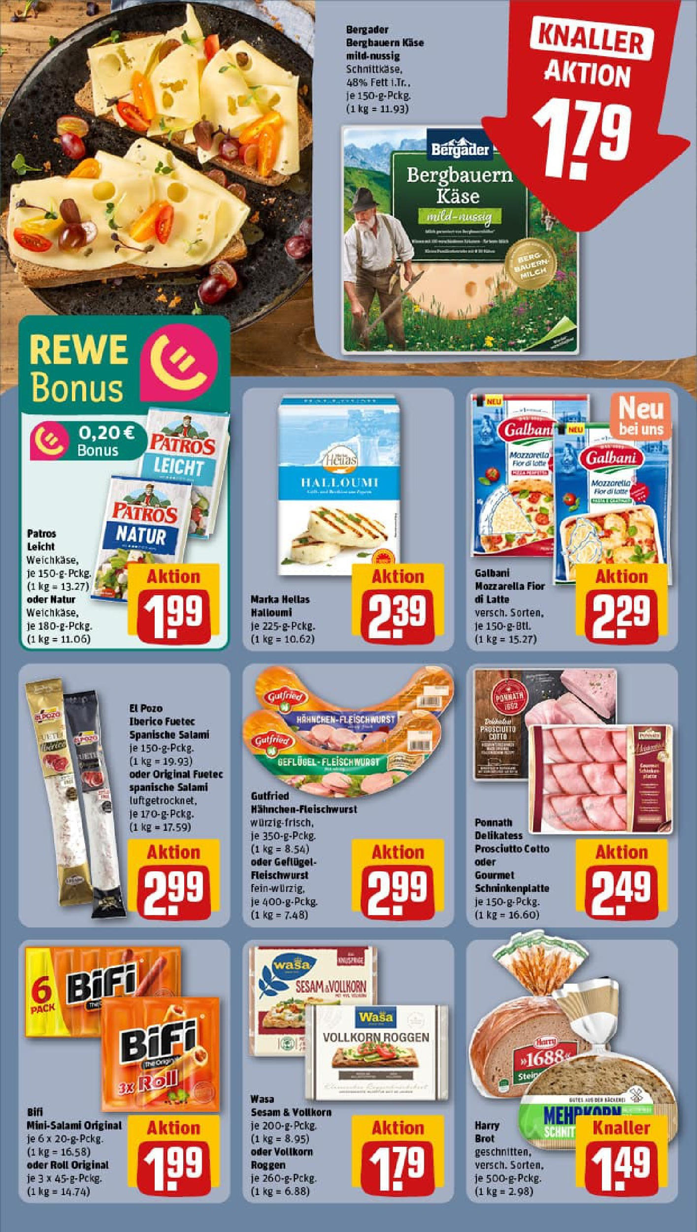 REWE Prospekt ab 06.10.2025 zum Blättern » Angebote | Seite: 12 | Produkte: Milch, Käse, Mozzarella, Salami