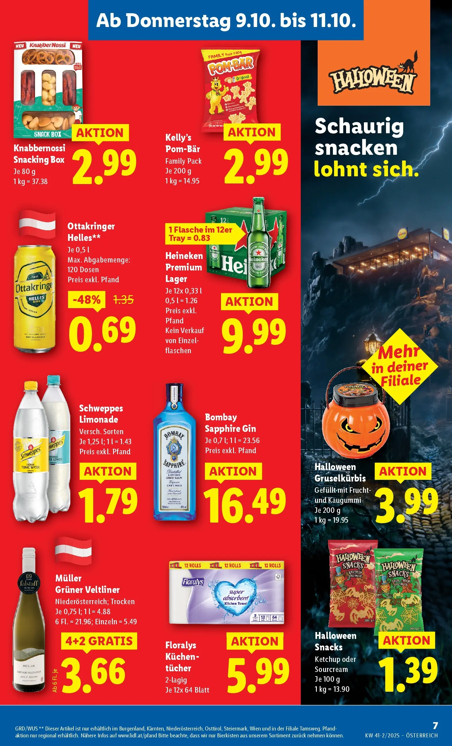 Lidl - Wien, Langenzersdorf, Zwettl ab 09.10.2025 - Angebote ab donnerstag | Seite: 11 | Produkte: Gin, Ketchup, Box