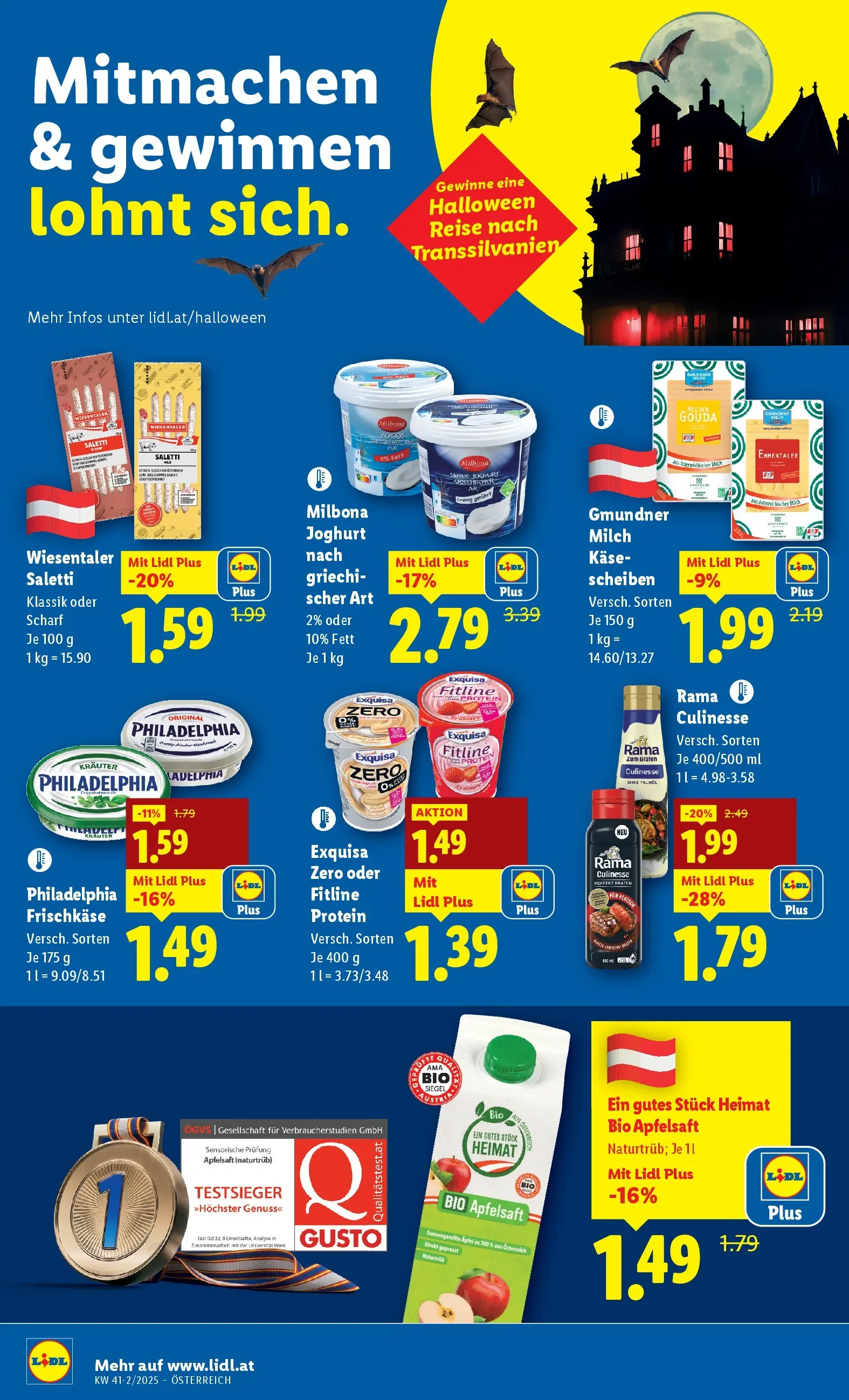 Lidl - Wien, Langenzersdorf, Zwettl ab 09.10.2025 - Angebote ab donnerstag | Seite: 12 | Produkte: Planche de surf, Milch, Käse, Äpfel