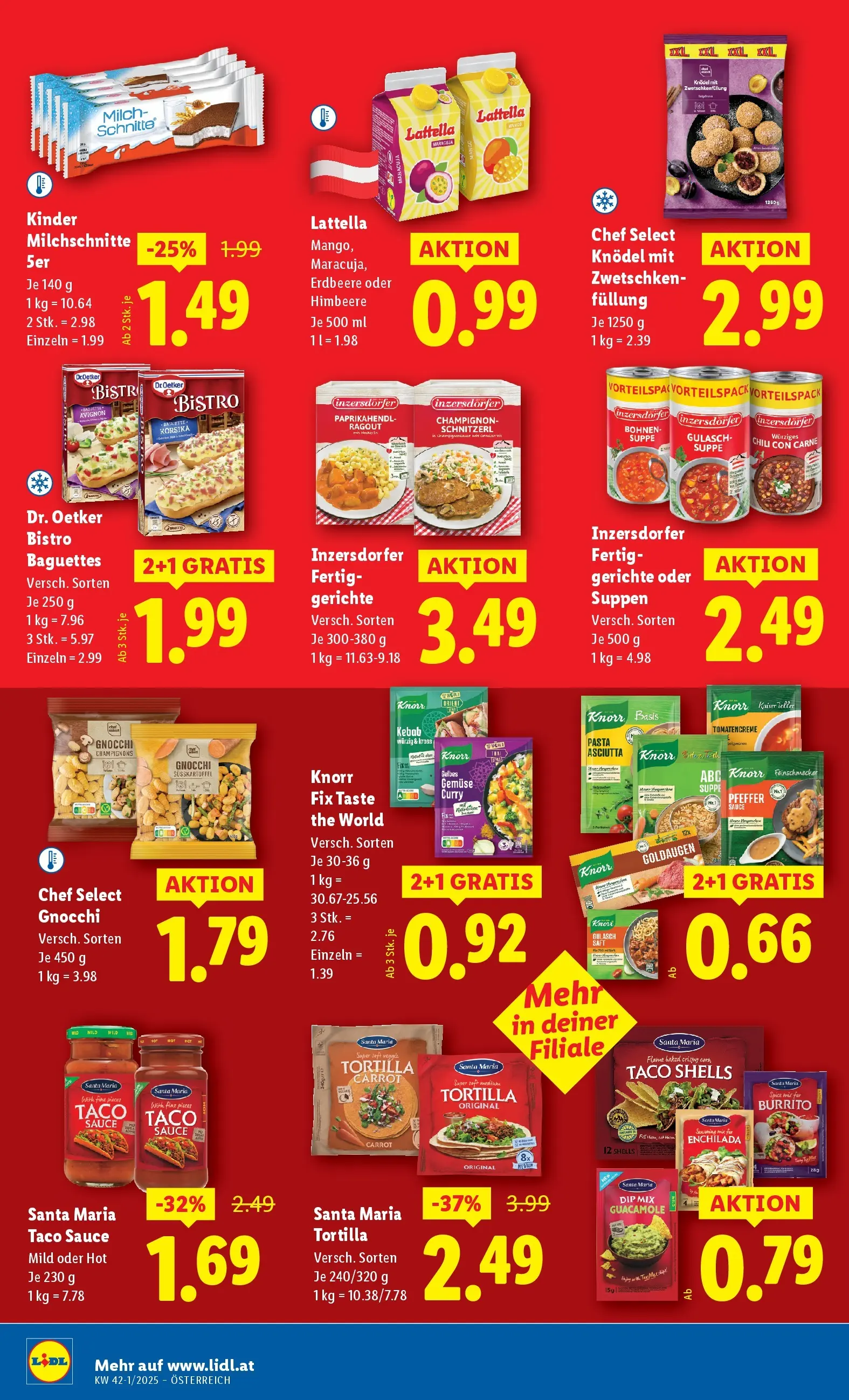 Lidl - Wien, Langenzersdorf, Zwettl ab 09.10.2025 - Angebote ab donnerstag | Seite: 44 | Produkte: Pasta, Chili, Himbeere, Saft