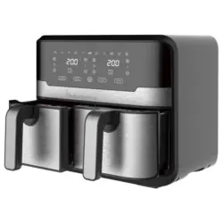 MASTERPRO Heißluftfritteuse Doppelbehälter BGMP-9178-BK