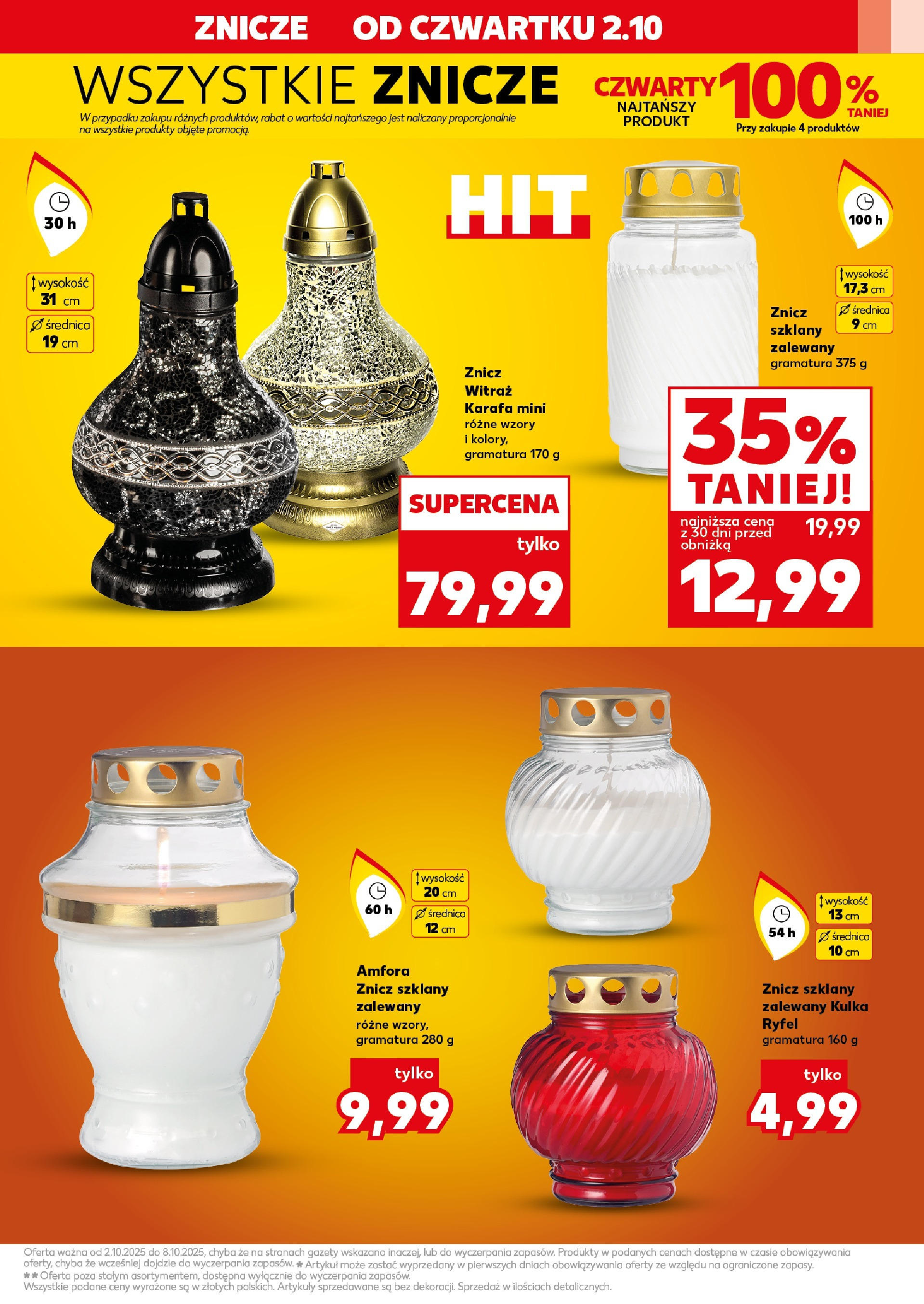 Kaufland gazetka - Znicze od 02.10.2025 - od jutra PDF | Strona: 3 | Produkty: Znicze