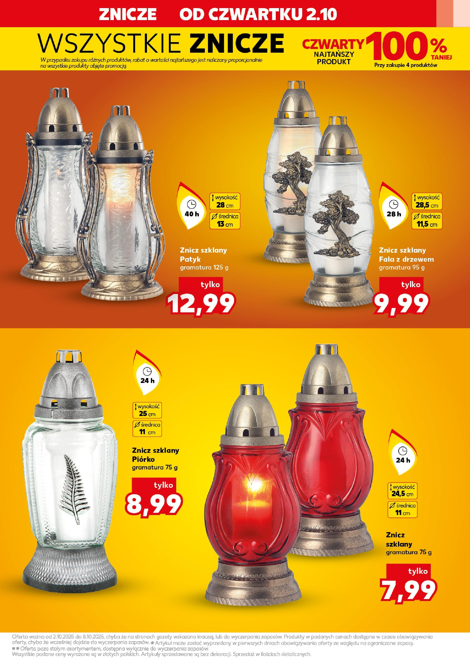Kaufland gazetka - Znicze od 02.10.2025 - od jutra PDF | Strona: 5 | Produkty: Znicze