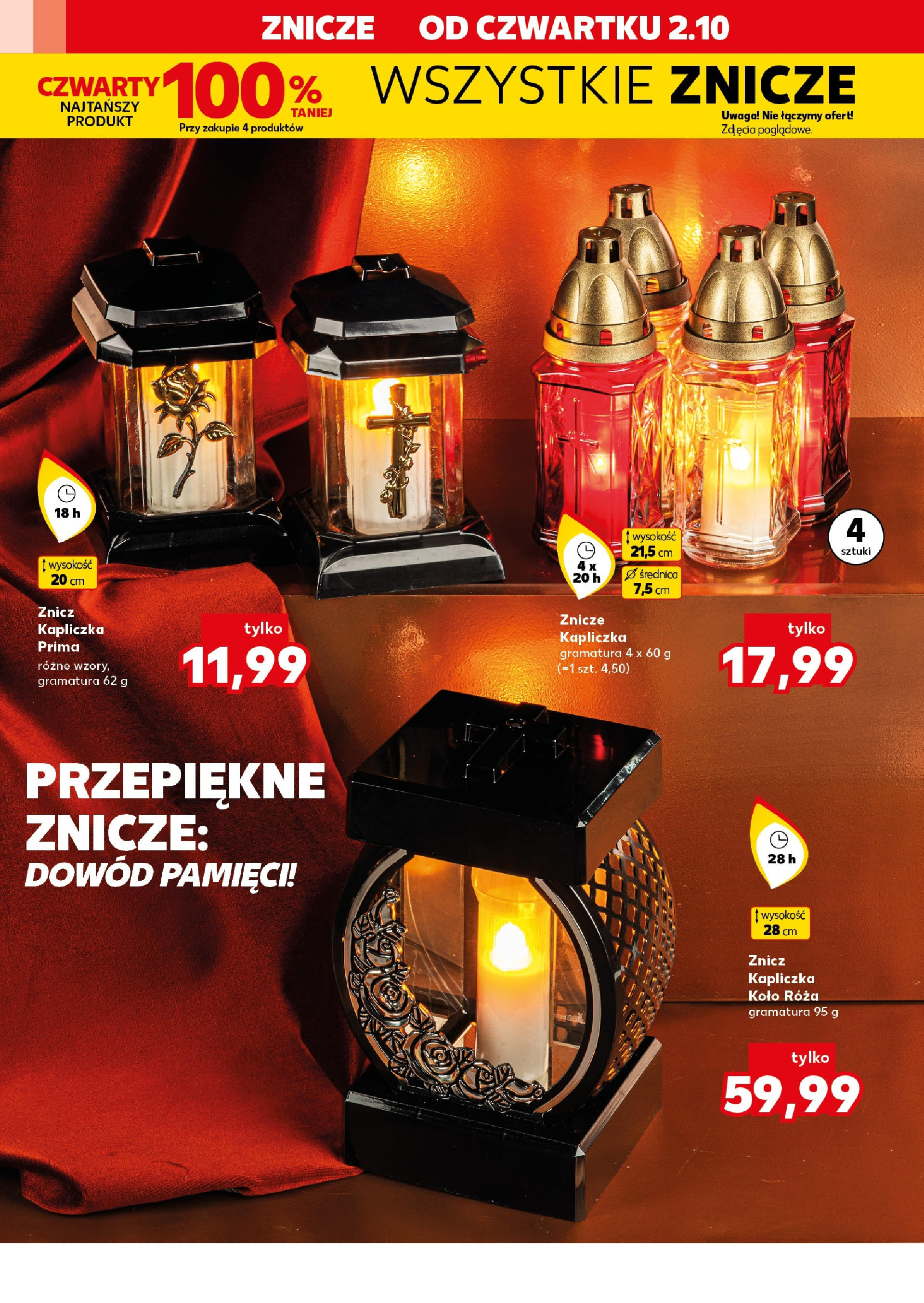 Kaufland gazetka - Znicze od 02.10.2025 - od jutra PDF | Strona: 6 | Produkty: Znicz kapliczka, Znicze