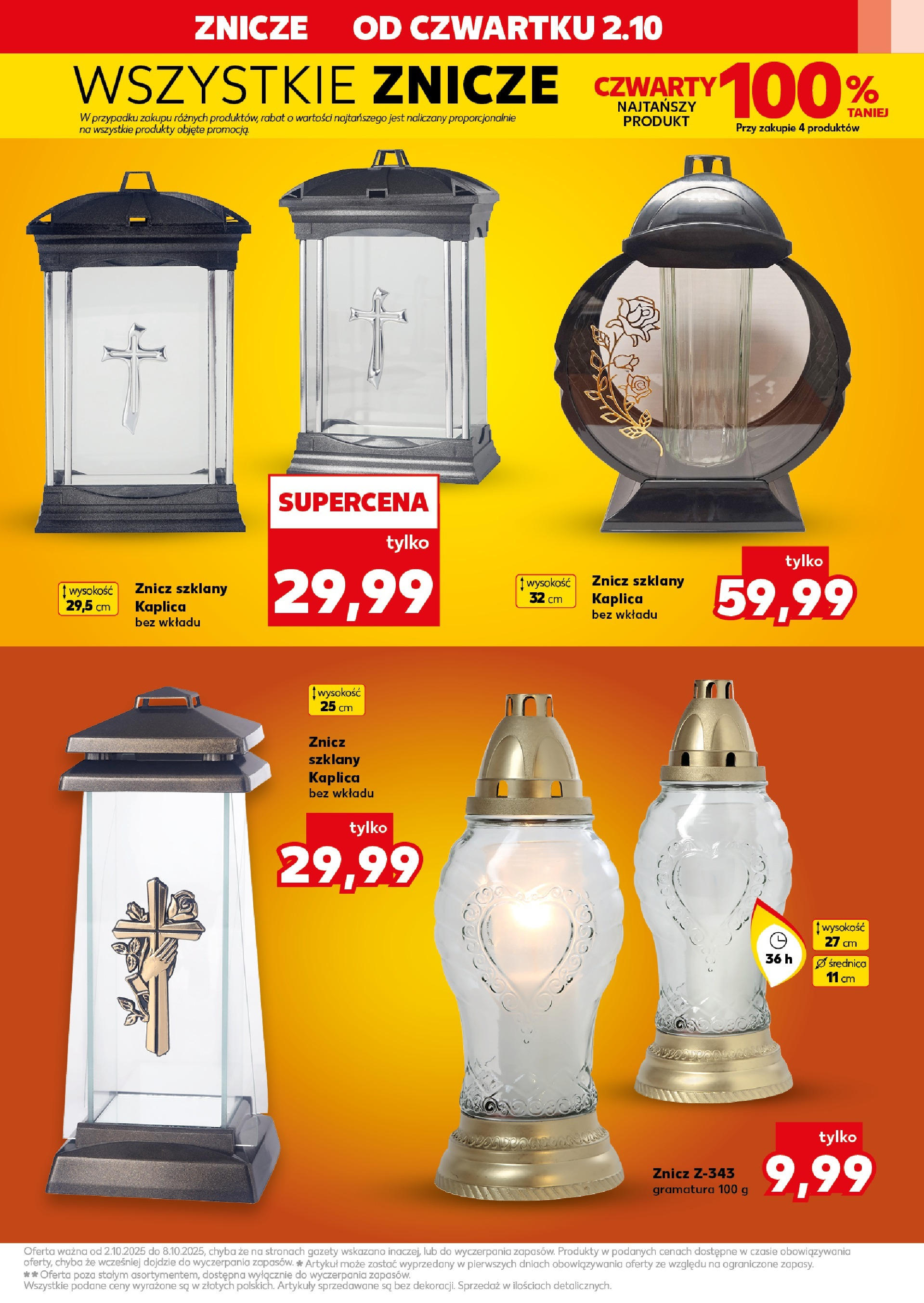 Kaufland gazetka - Znicze od 02.10.2025 - od jutra PDF | Strona: 7 | Produkty: Znicze