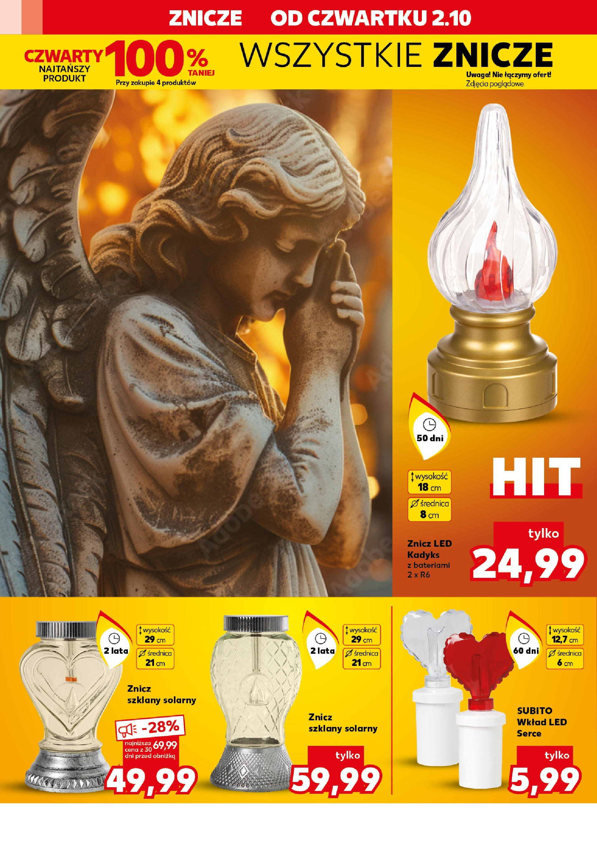 Kaufland gazetka - Znicze od 02.10.2025 - od jutra PDF | Strona: 10 | Produkty: Znicz LED, Znicze