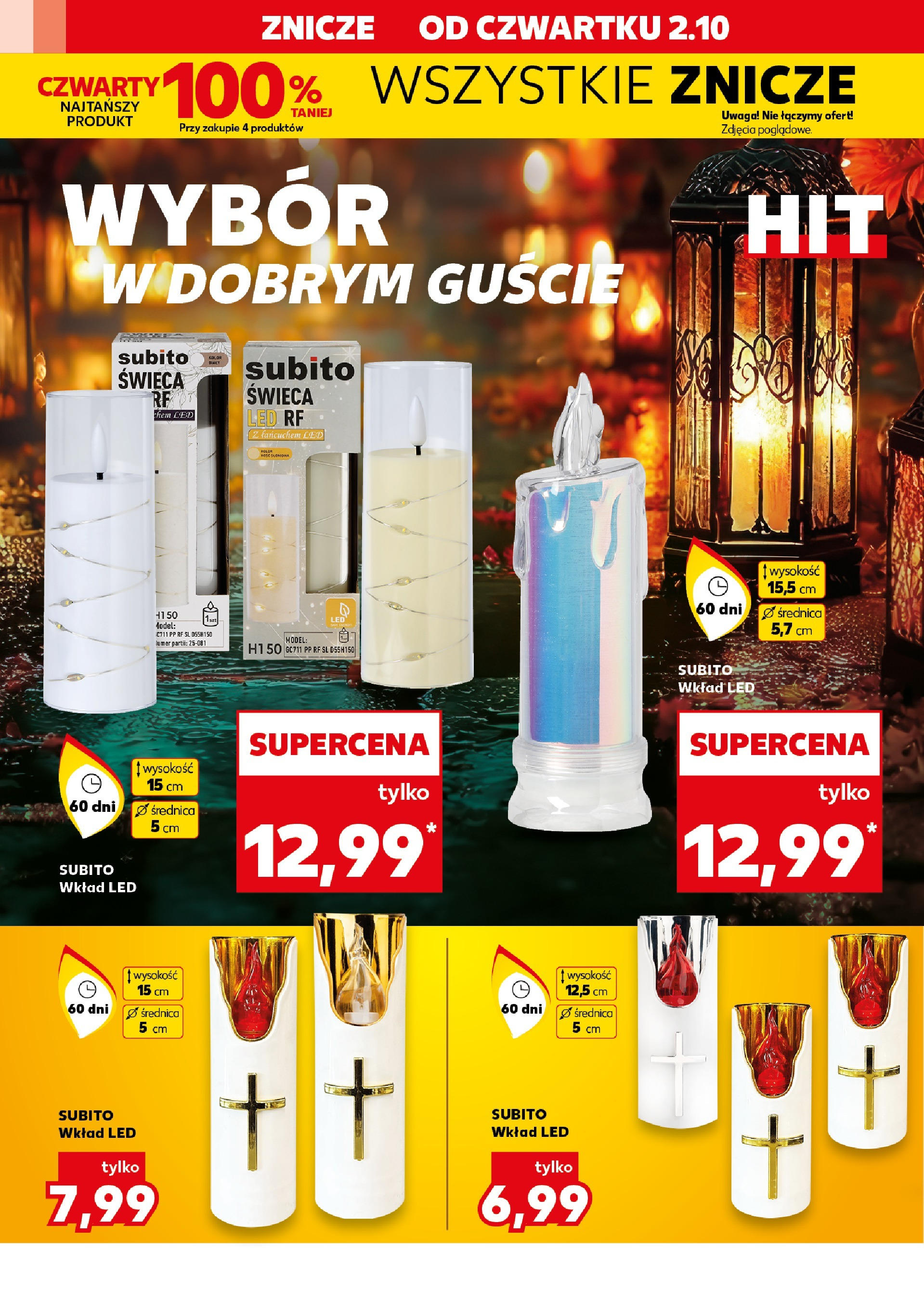 Kaufland gazetka - Znicze od 02.10.2025 - od jutra PDF | Strona: 12 | Produkty: Znicze