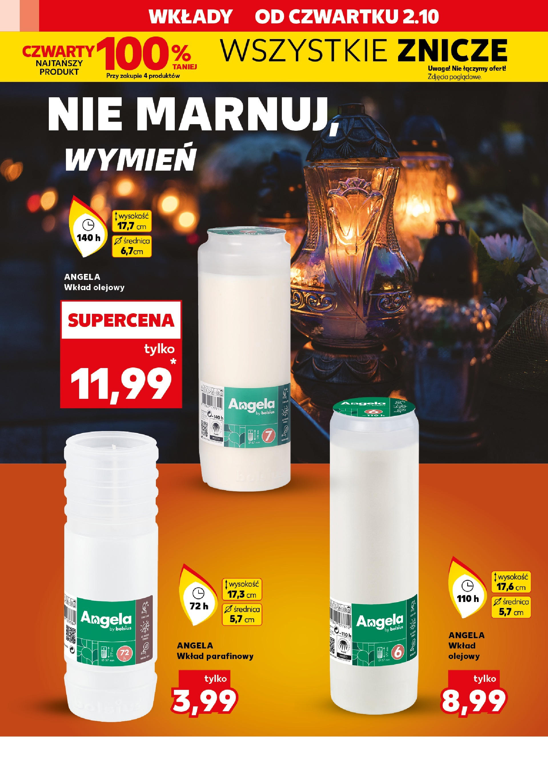 Kaufland gazetka - Znicze od 02.10.2025 - od jutra PDF | Strona: 16 | Produkty: Znicze