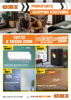 Anteprima del volantino OBI Prato catalogo valido a partire dal 02.10.2025 | Pagina: 4 | Prodotti: Pavimento, Piastrelle, Colla