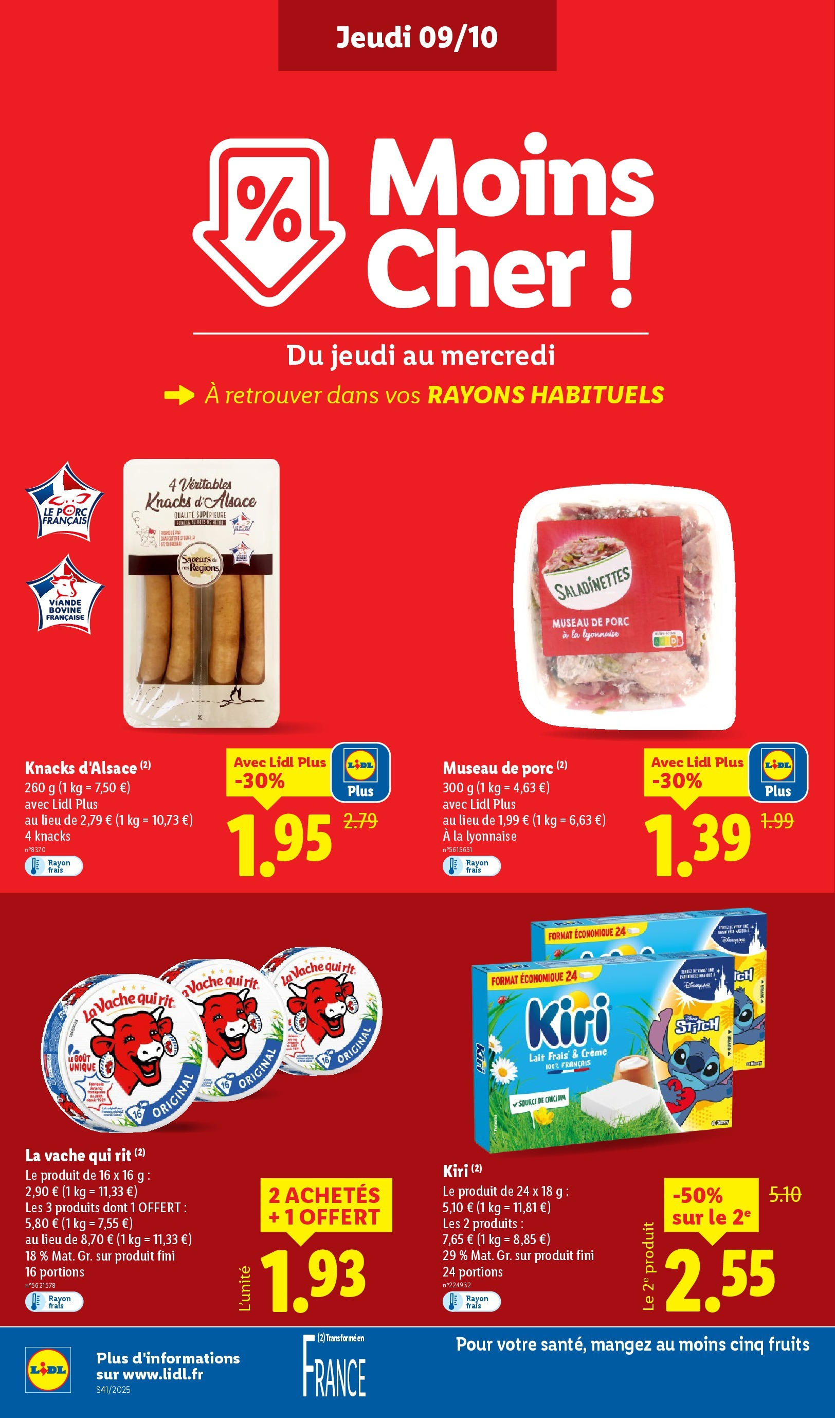 Catalogue LIDL du 08/10/2025 | Promo prospectus en ligne | Page: 12 | Produits: Lait, Viande, Crème, Viande bovine