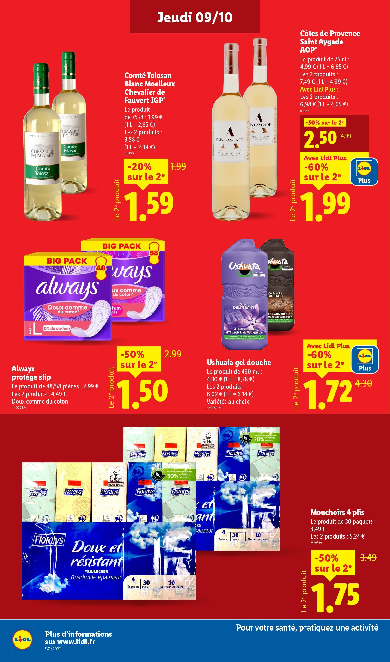 Catalogue LIDL du 08/10/2025 | Promo prospectus en ligne | Page: 16 | Produits: Huile essentielle, Gel douche, Douche, Huile