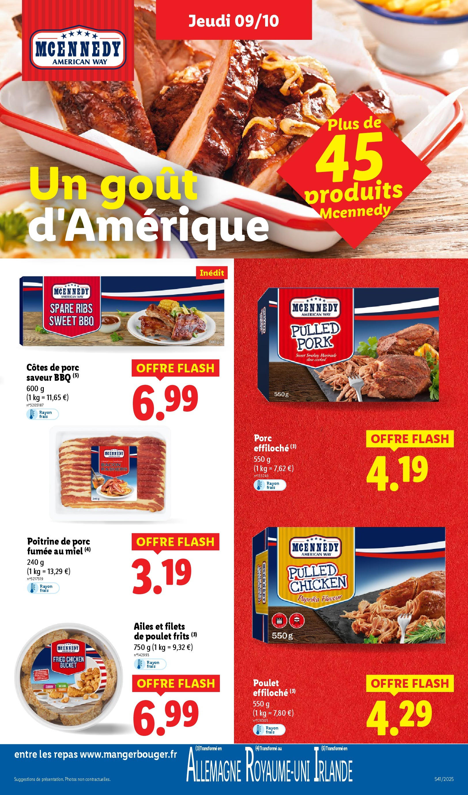 Catalogue LIDL du 08/10/2025 | Promo prospectus en ligne | Page: 19 | Produits: Poitrine de porc, Miel, Ribs, Porc