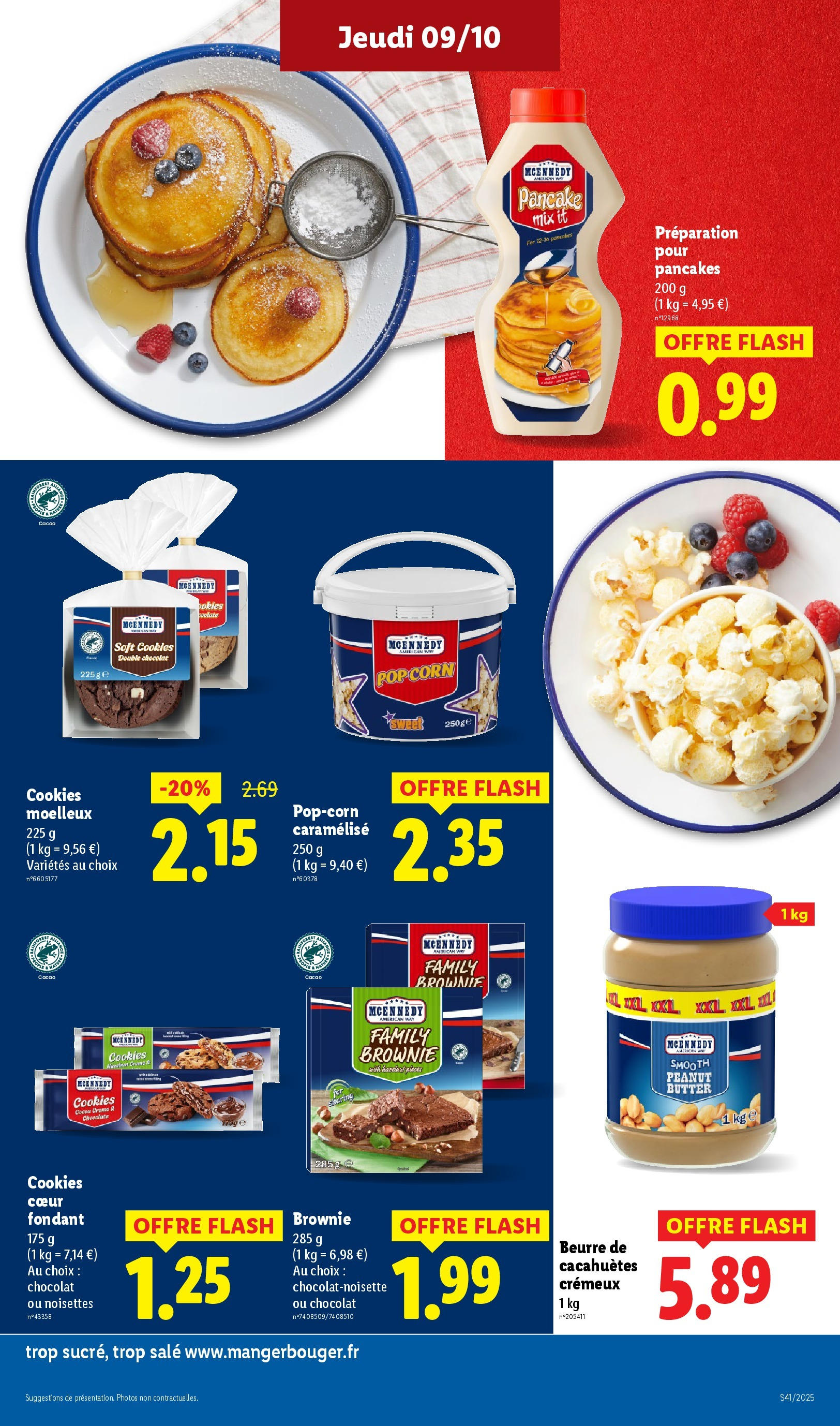 Catalogue LIDL du 08/10/2025 | Promo prospectus en ligne | Page: 23 | Produits: Cookies, Beurre de cacahuètes, Beurre, Chocolat