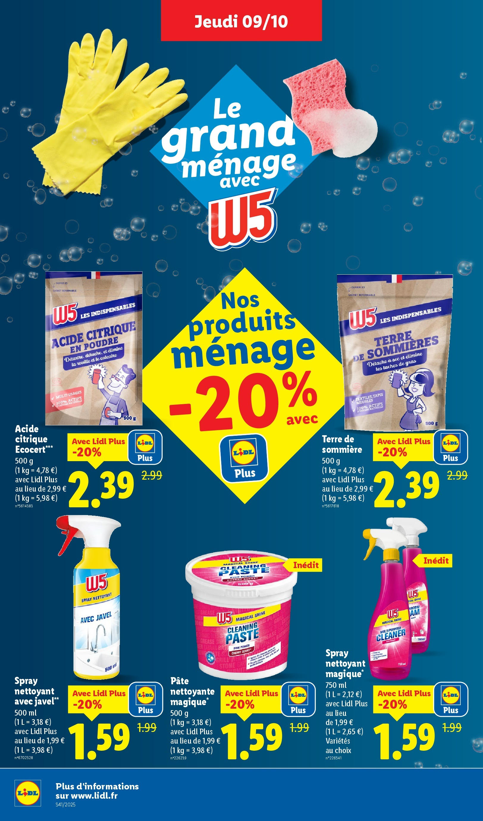 Catalogue LIDL du 08/10/2025 | Promo prospectus en ligne | Page: 26 | Produits: Acide citrique, Poudre, Tapis