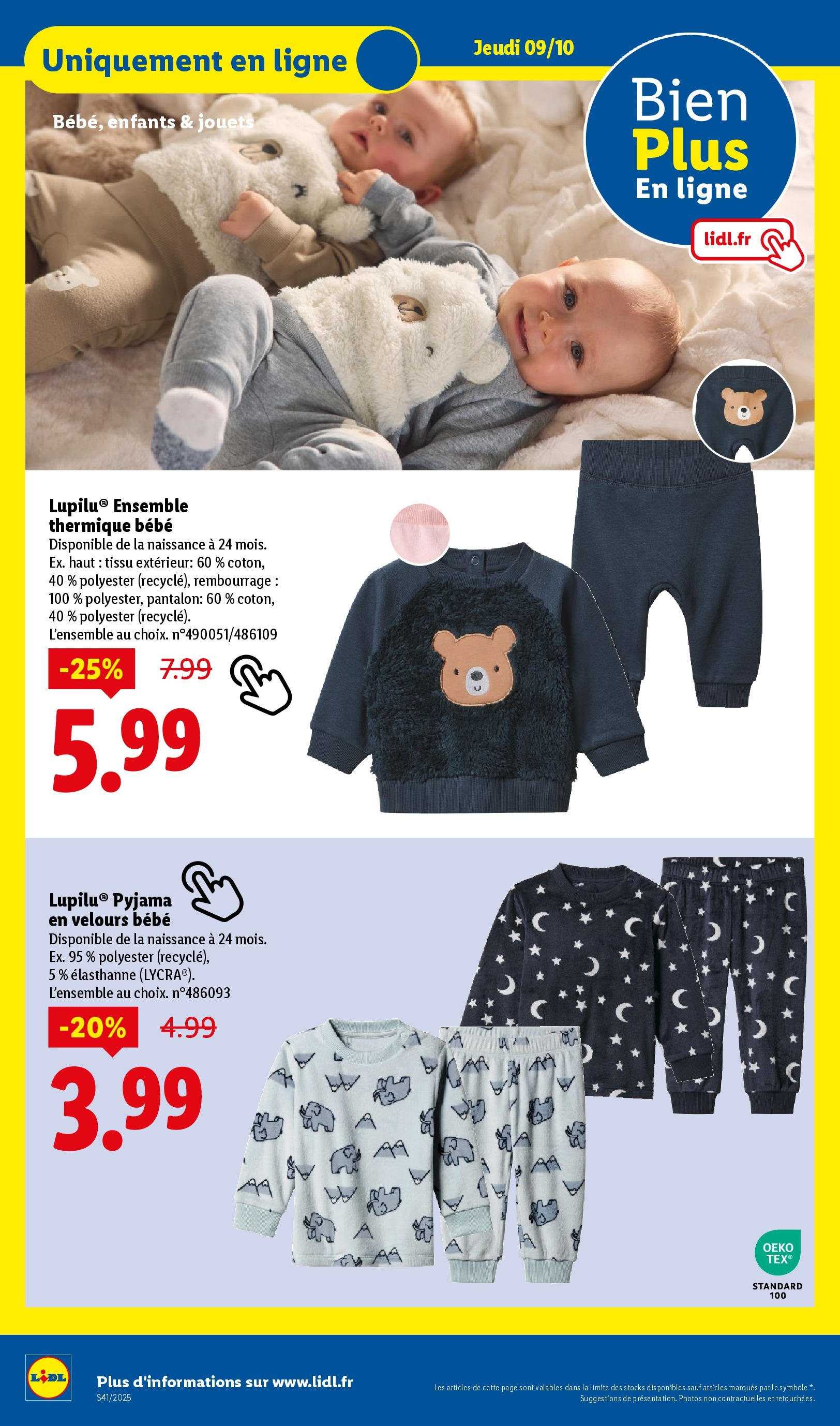 Catalogue LIDL du 08/10/2025 | Promo prospectus en ligne | Page: 32 | Produits: Jouets, Pantalon, Pyjama