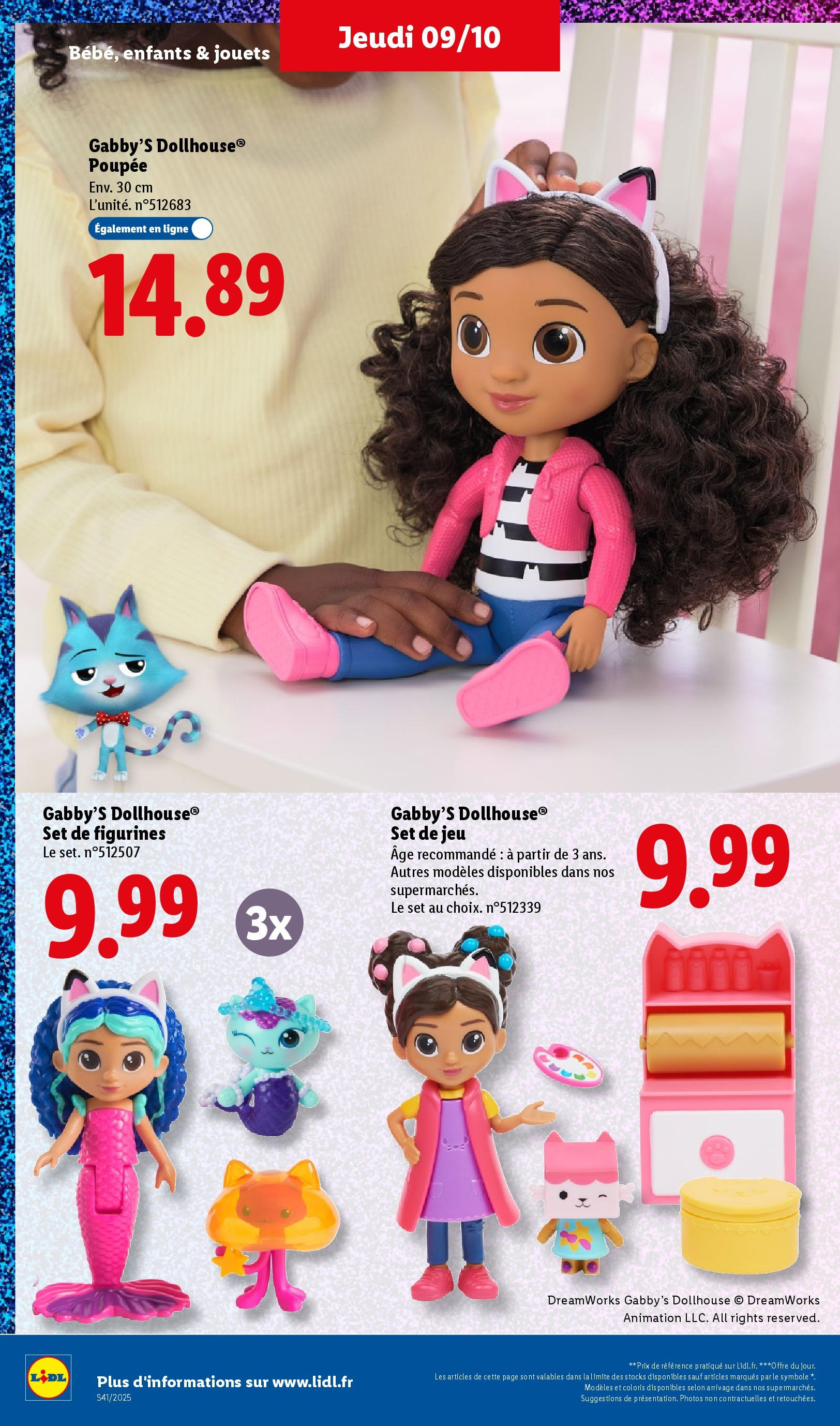 Catalogue LIDL du 08/10/2025 | Promo prospectus en ligne | Page: 36 | Produits: Poupée, Jouets, Figurines