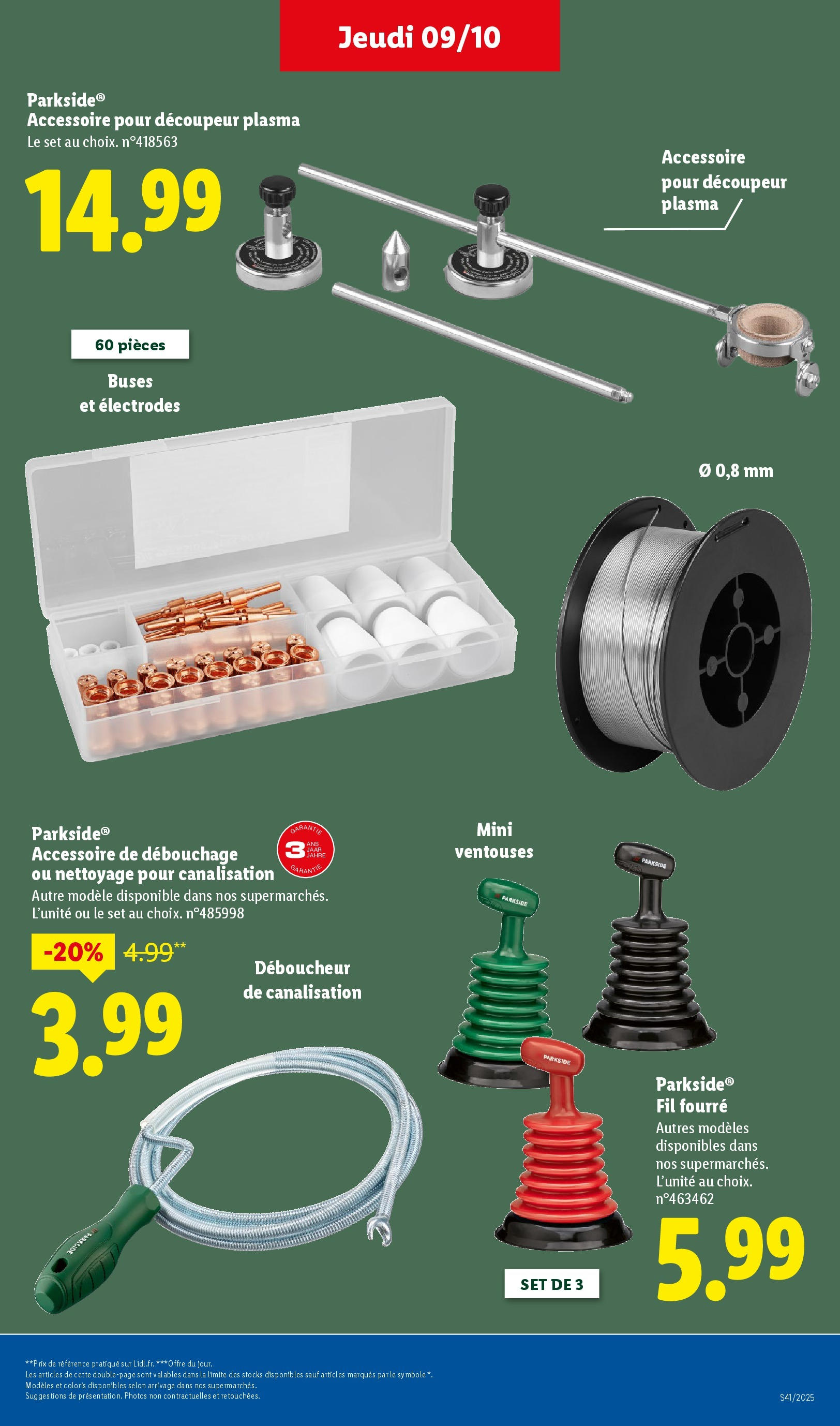 Catalogue LIDL du 08/10/2025 | Promo prospectus en ligne | Page: 43 | Produits: Découpeur plasma