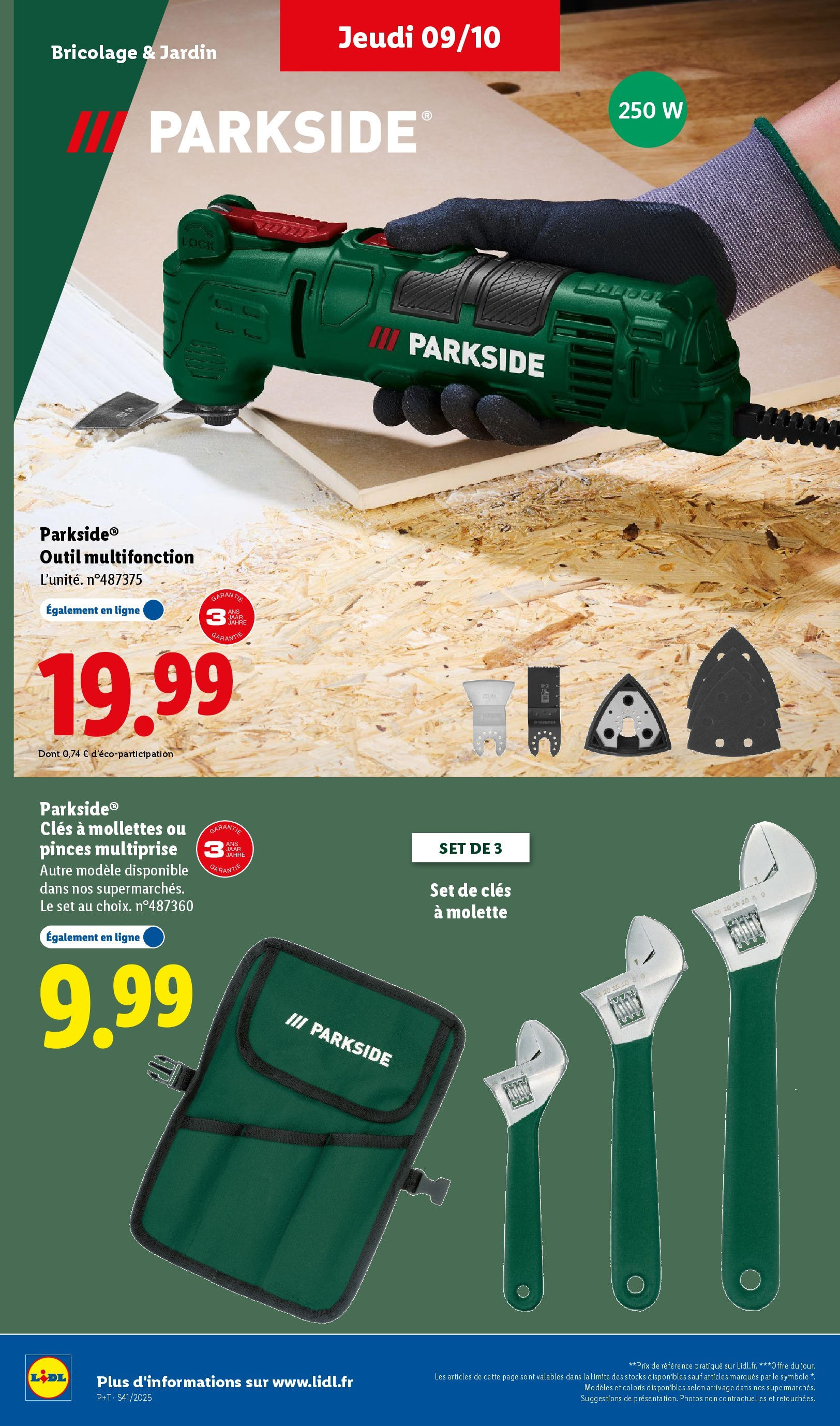 Catalogue LIDL du 08/10/2025 | Promo prospectus en ligne | Page: 44 | Produits: Pinces