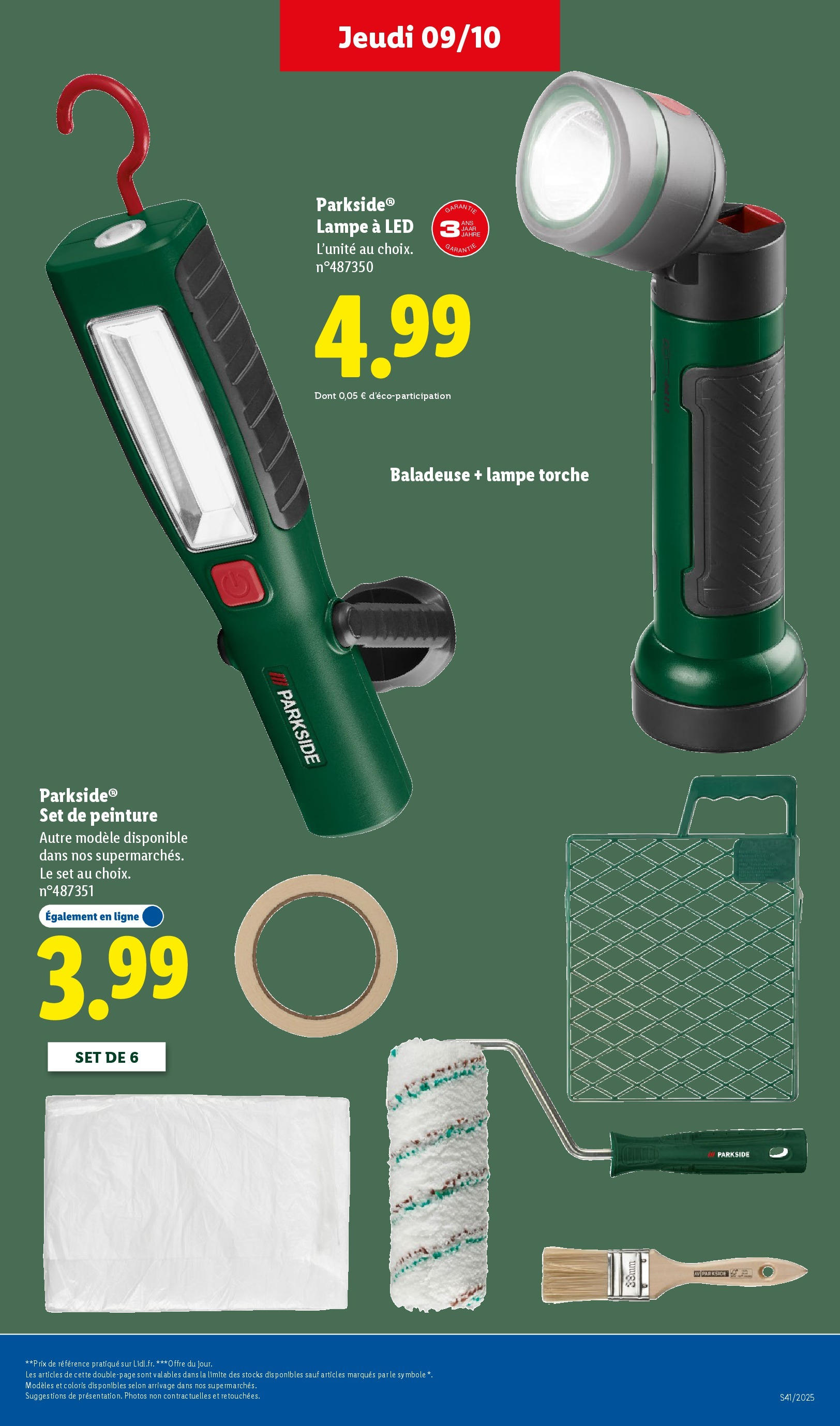 Catalogue LIDL du 08/10/2025 | Promo prospectus en ligne | Page: 45 | Produits: Lampe, Lampe torche led