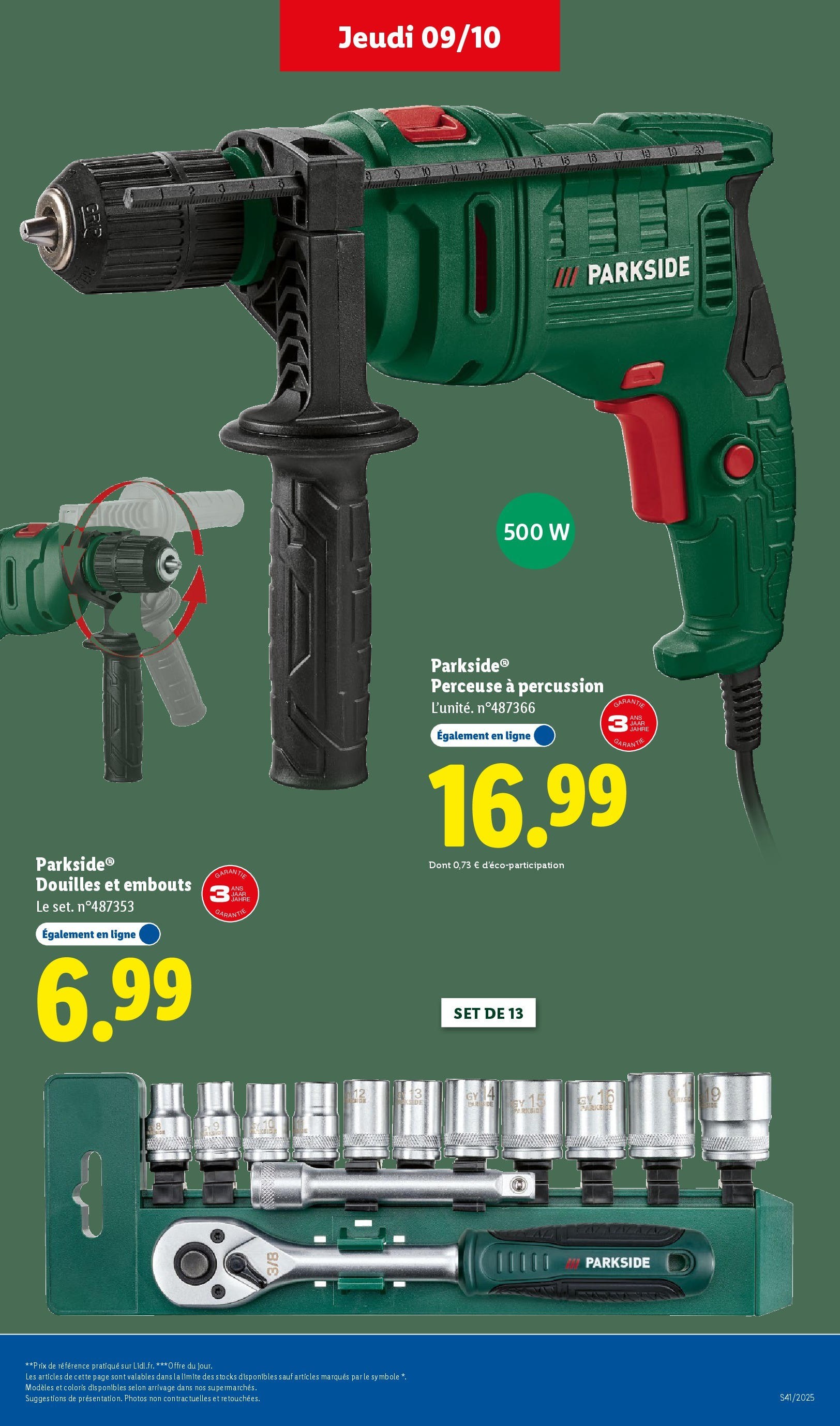 Catalogue LIDL du 08/10/2025 | Promo prospectus en ligne | Page: 47 | Produits: Perceuse