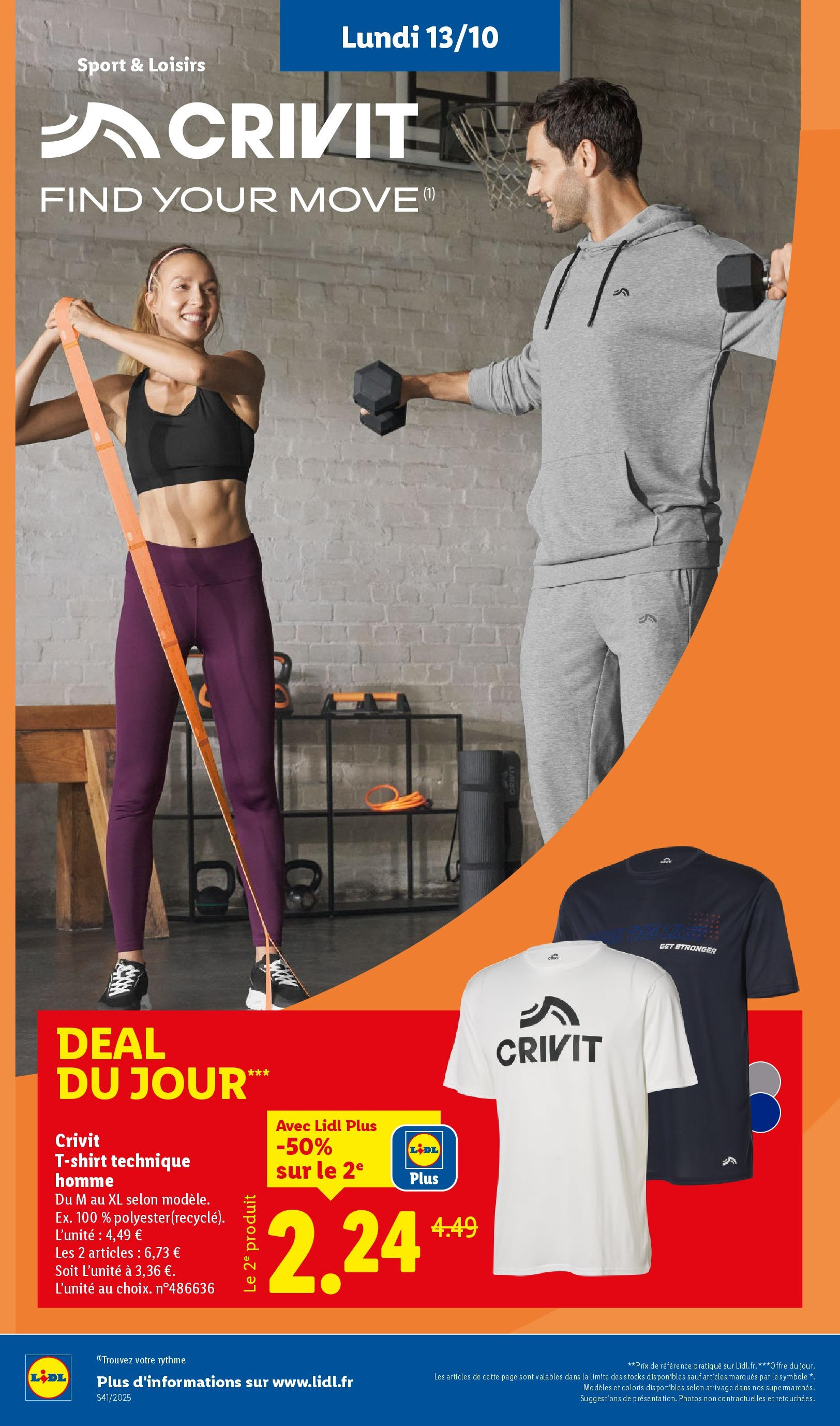 Catalogue LIDL du 08/10/2025 | Promo prospectus en ligne | Page: 54 | Produits: T-shirt