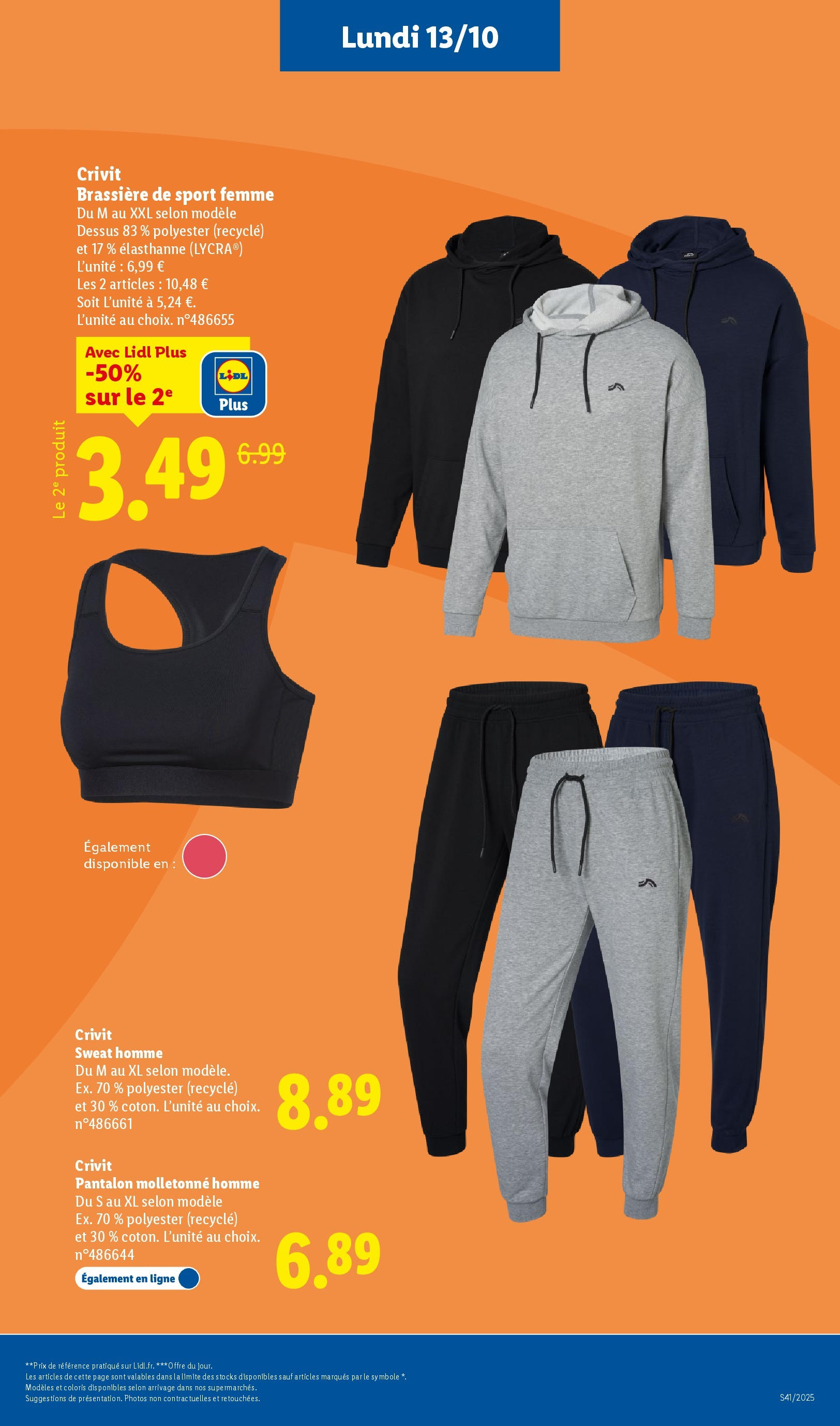 Catalogue LIDL du 08/10/2025 | Promo prospectus en ligne | Page: 55 | Produits: Pantalon
