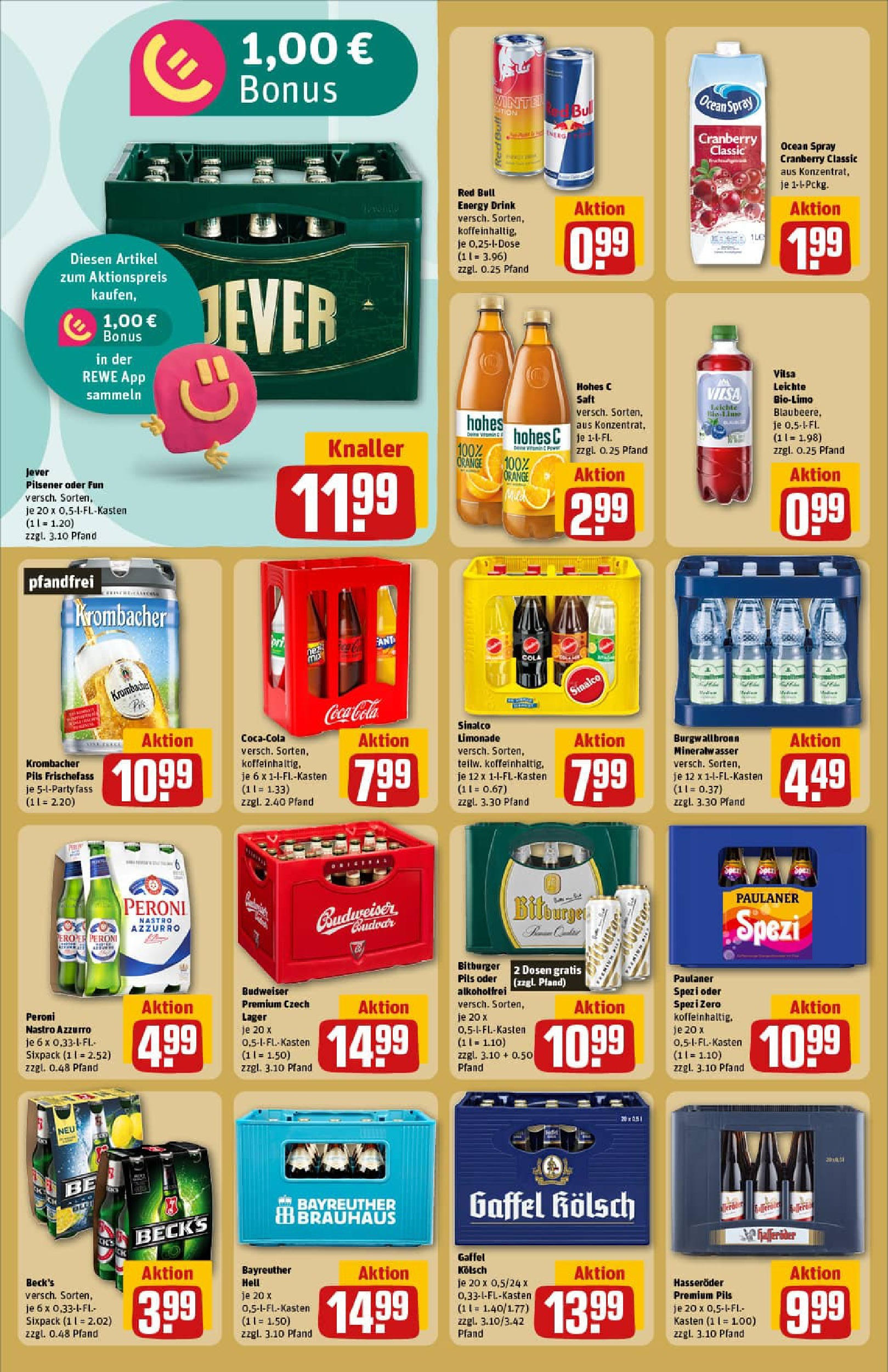 REWE Prospekt ab 06.10.2025 zum Blättern » Angebote | Seite: 22 | Produkte: Mineralwasser, Hohes c, Saft, Paulaner