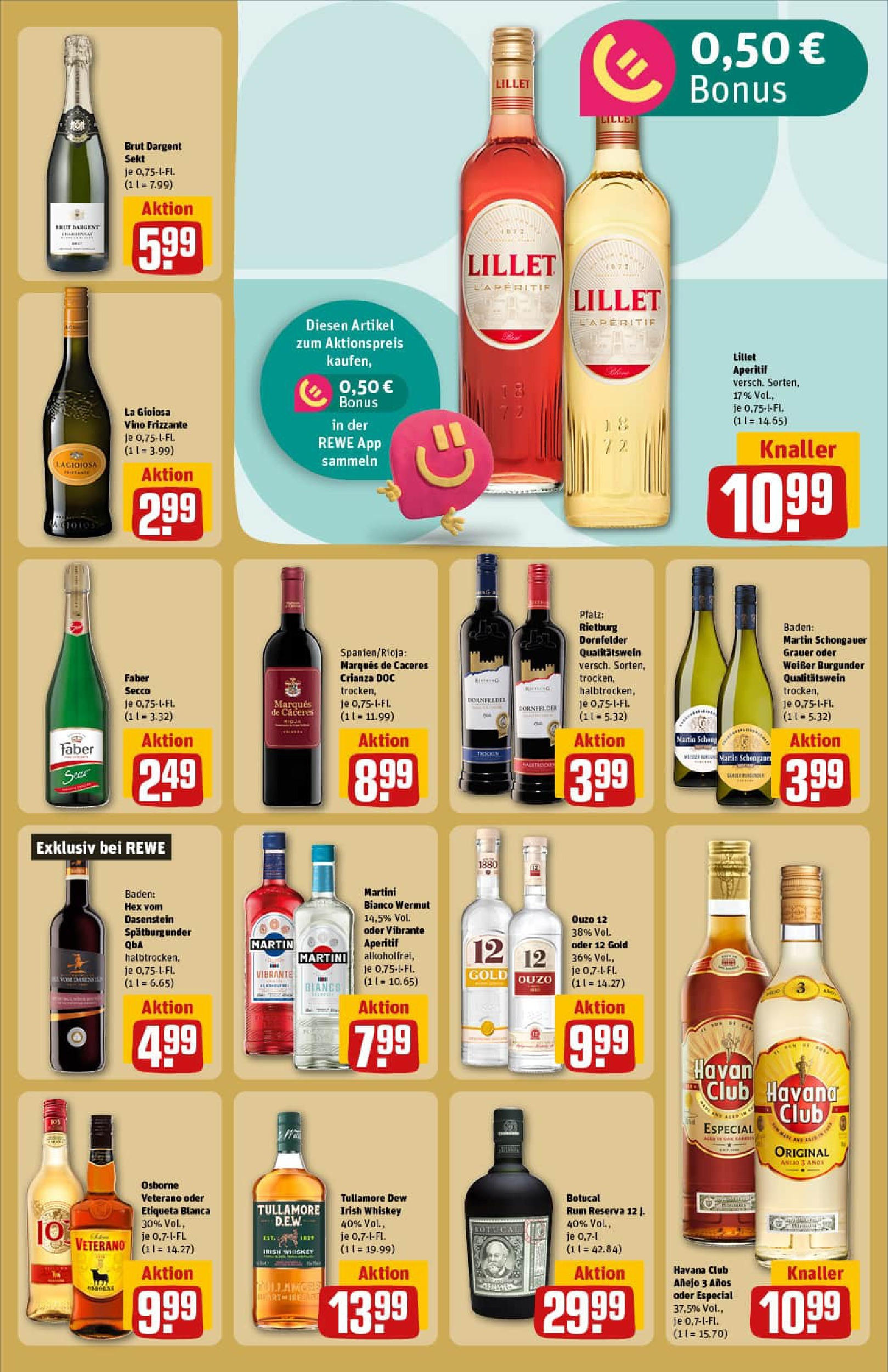 REWE Prospekt ab 06.10.2025 zum Blättern » Angebote | Seite: 23 | Produkte: Havana club, Sekt, Rum, Whiskey
